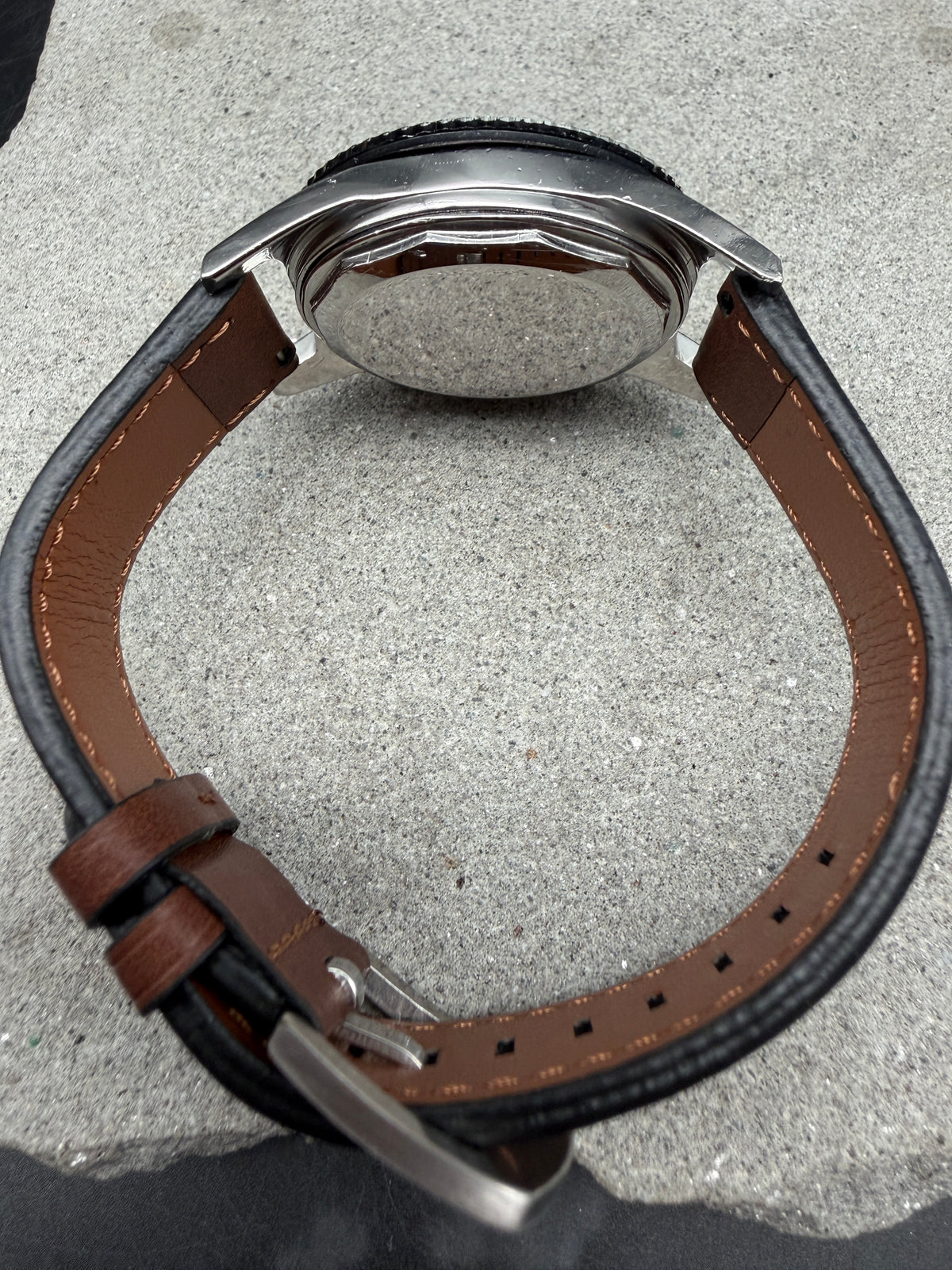 VINTAGE HEMA AQUASPOT YACHTING CHRONOGRAPH HANDAUFZUG 1006-10 EDELSTAHL DIVER