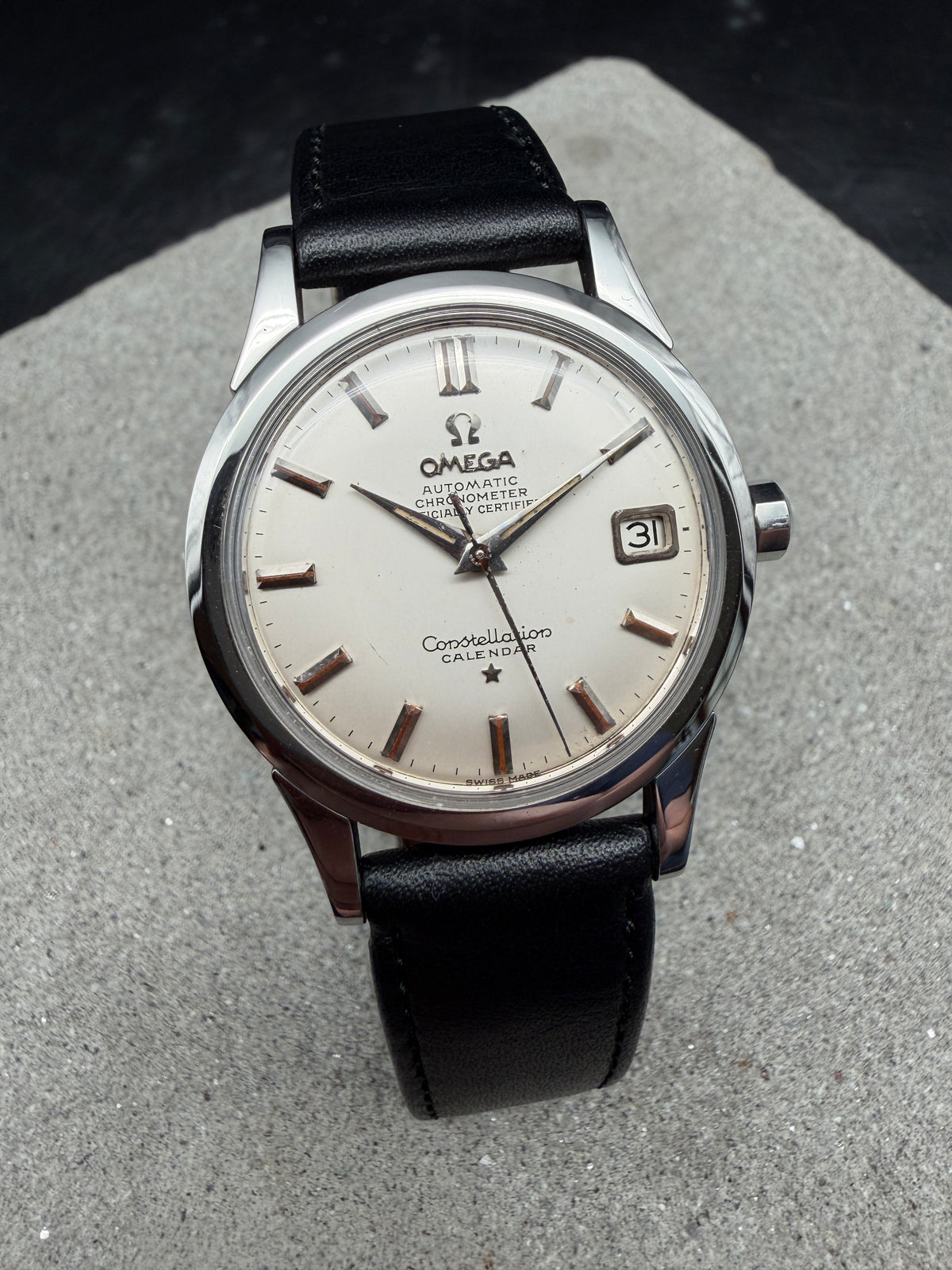 ORIGINAL 1960 OMEGA CONSTELLATION CALENDAR CHRONOMETER 2943 AUTOMATIK CAL: 504
