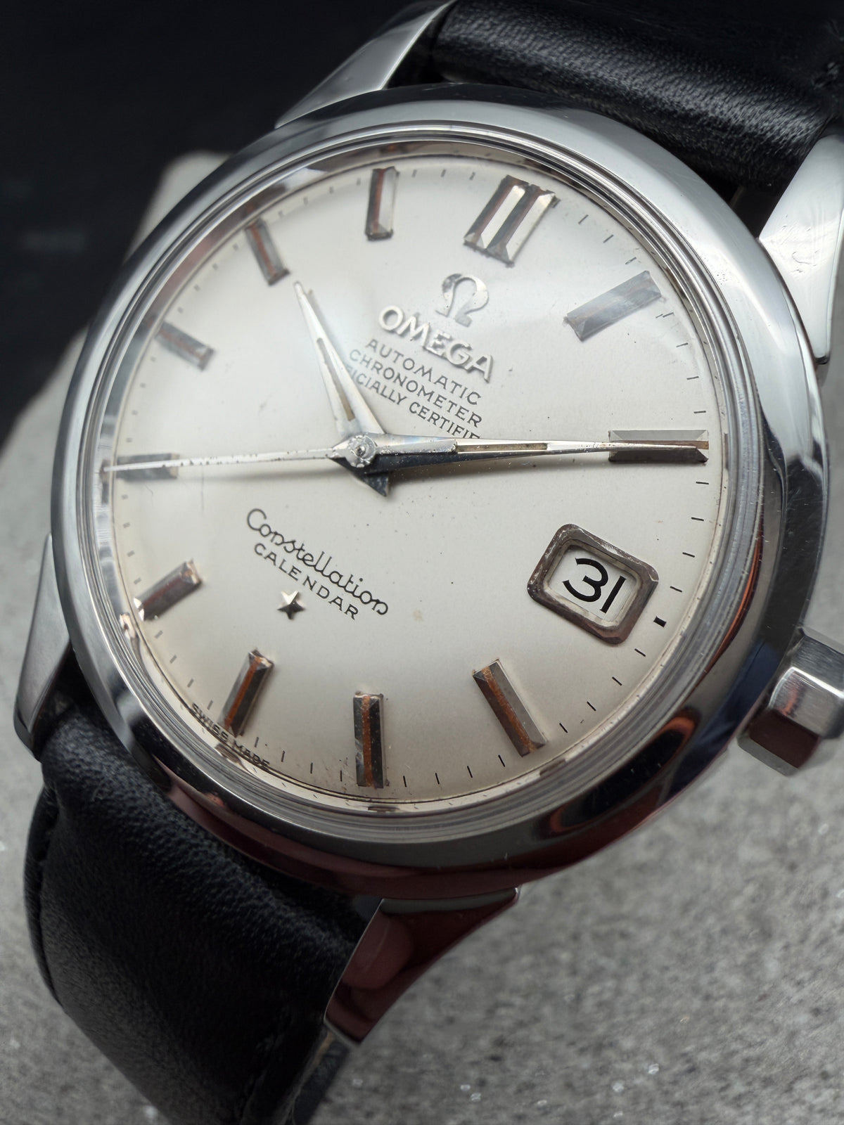 ORIGINAL 1960 OMEGA CONSTELLATION CALENDAR CHRONOMETER 2943 AUTOMATIK CAL: 504