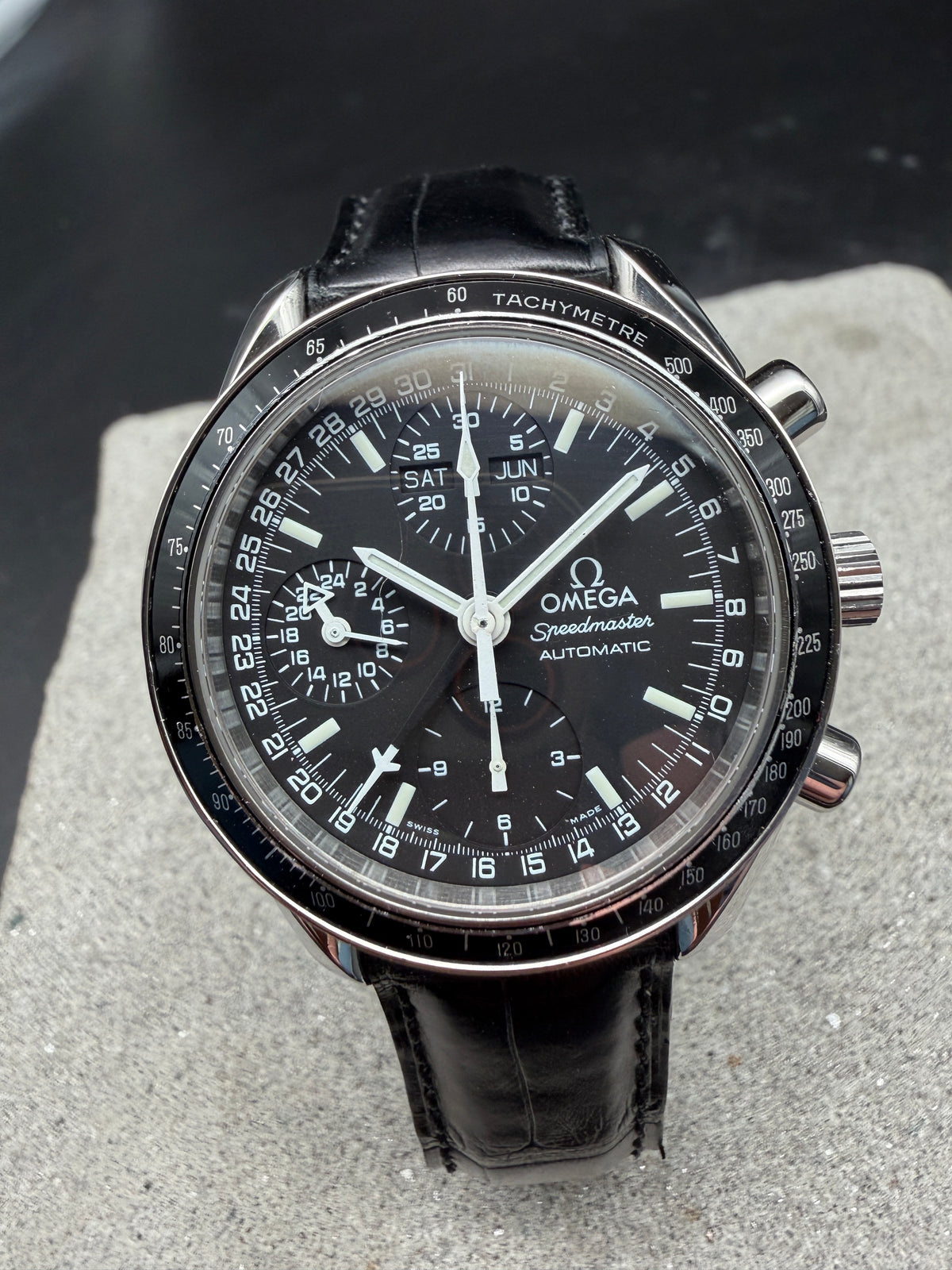 ORIGINAL 1999 OMEGA SPEEDMASTER 175.0084 TRIPLE DAT CAL: 1151 AUTOMATIK RACING