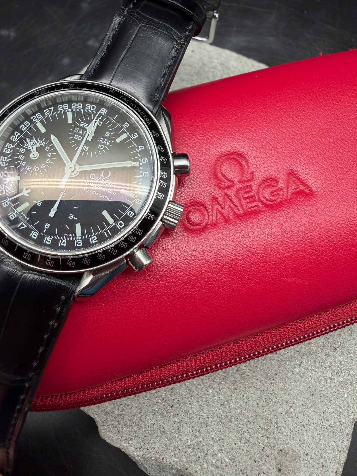 ORIGINAL 1999 OMEGA SPEEDMASTER 175.0084 TRIPLE DAT CAL: 1151 AUTOMATIK RACING