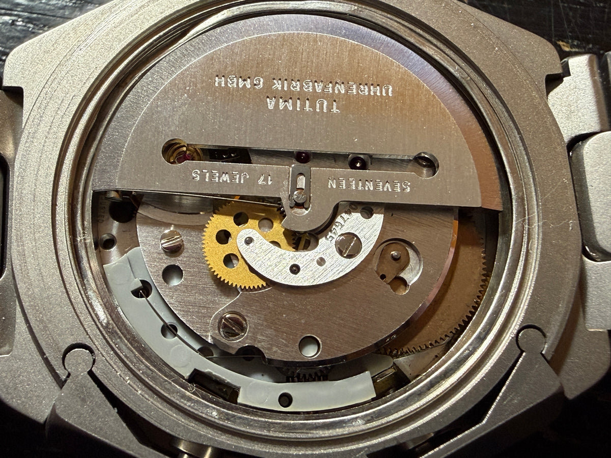 ORIGINAL TUTIMA 750 MILITARY CHRONOGRAPH AUTOMATIK DAY DATE LEMANIA 5100 TITAN