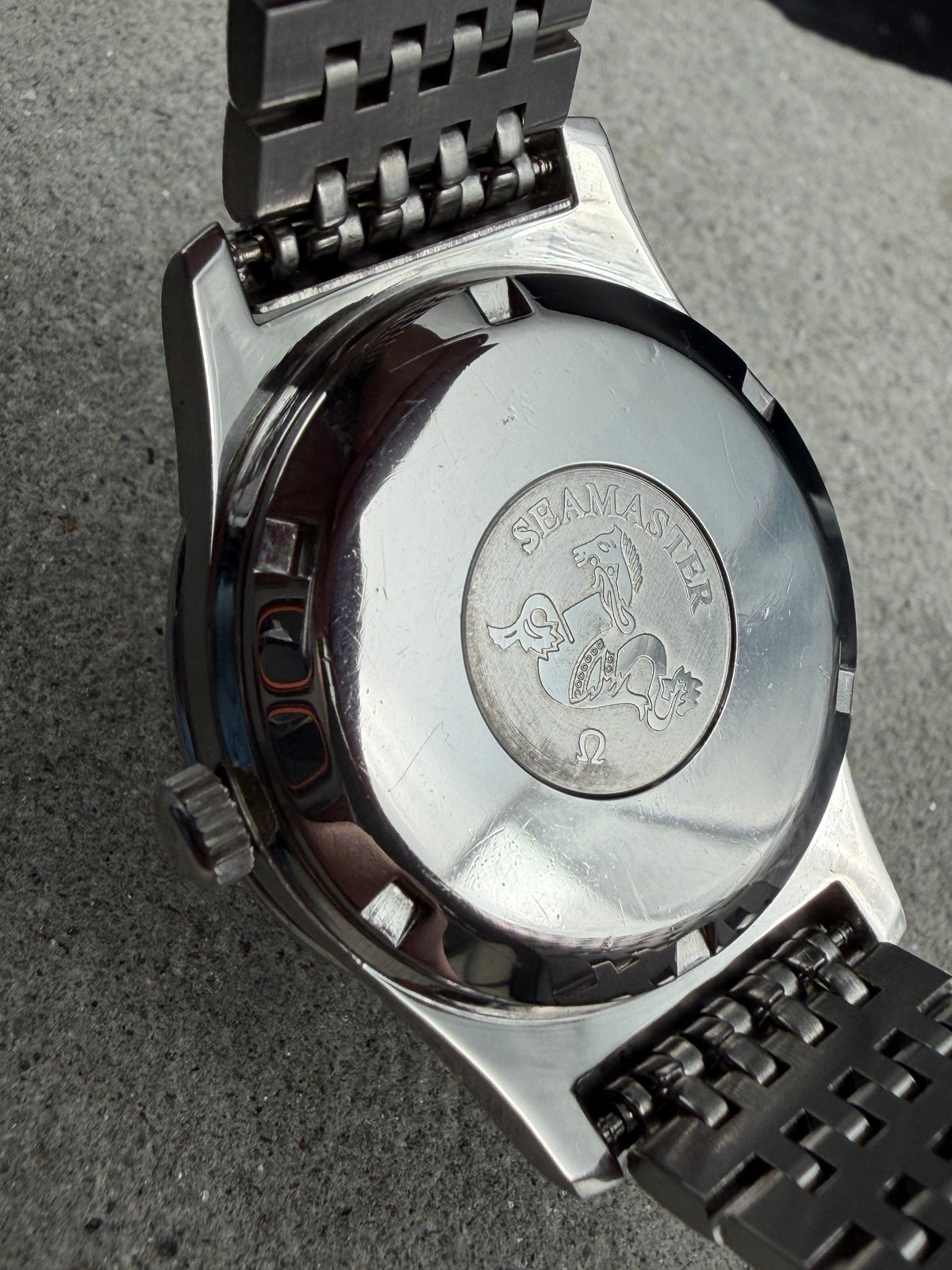 ORIGINAL 1973 OMEGA SEAMASTER AUTOMATIC 166.0000 / 366.0707 BLAU DATUM EDELSTAHL