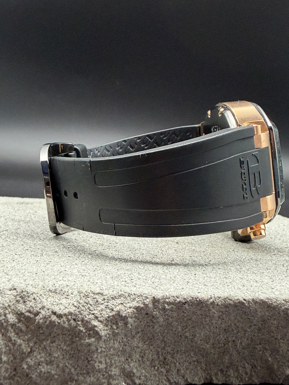 ORIGINAL TB BUTI YANICK SPORT CHRONOGRAPH ROTGOLD 18K / BLACK DIAMANT FULLSET
