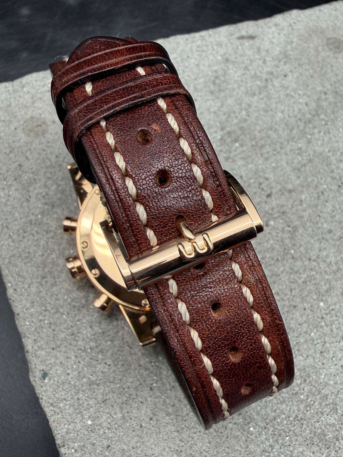 ORIGINAL EBERHARD & CO CHRONO 4 ROTGOLD ROSEGOLD 18K / 750 GOLD CHRONOGRAPH 30058