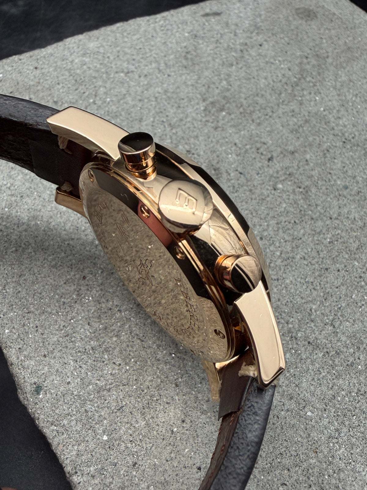 ORIGINAL EBERHARD & CO CHRONO 4 ROTGOLD ROSEGOLD 18K / 750 GOLD CHRONOGRAPH 30058