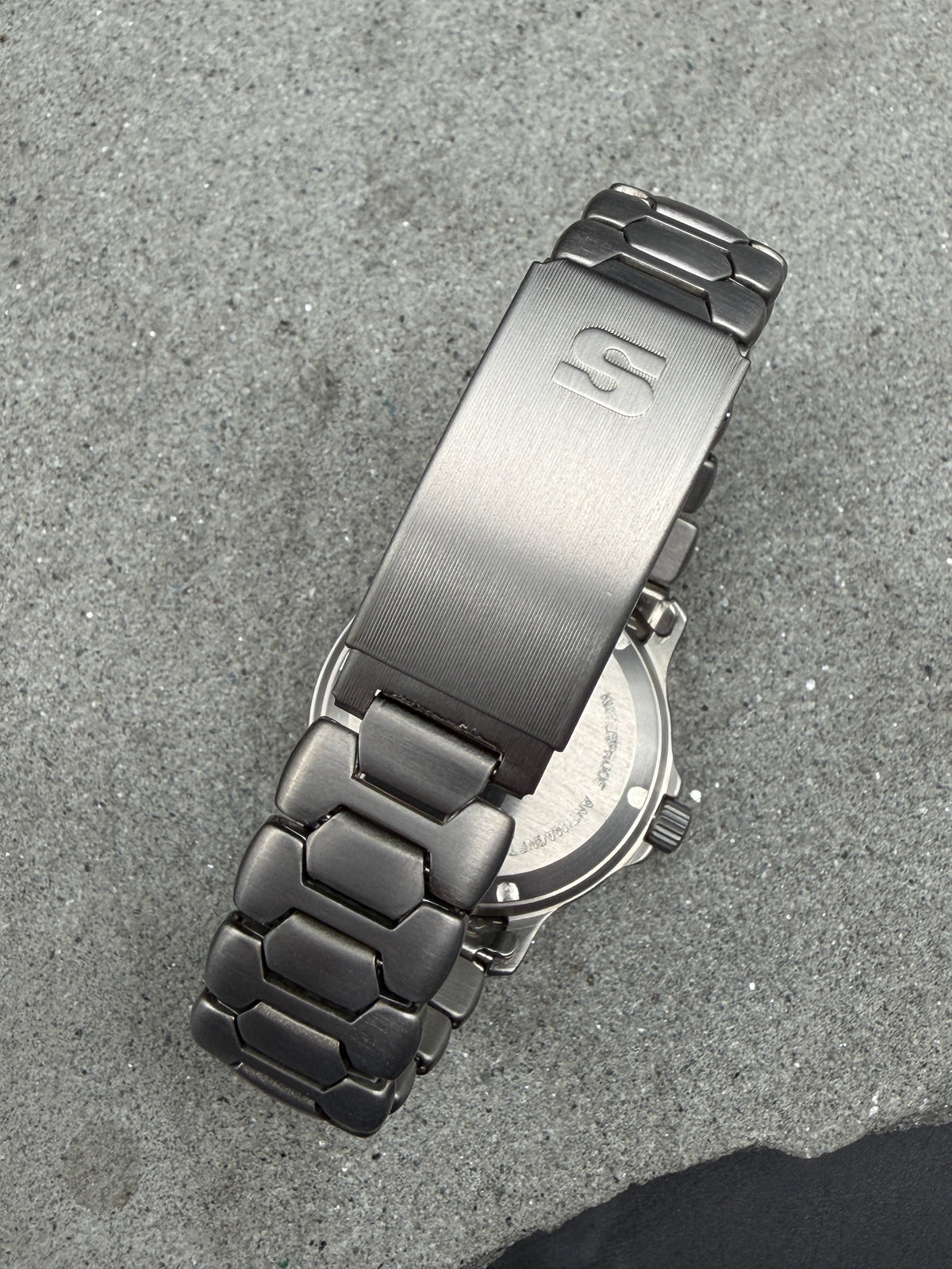 ORIGINAL SINN 8826 Ti TITAN 36mm AUTOMATIK ARMBANDUHR WABENBAND WABE EARLY MODEL TITANIUM