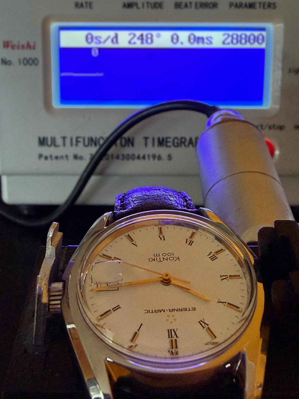 ORIGINAL ETERNA - MATIC KONTIKI 100 DATUM HERRENUHR 37mm EDELSTAHL 633.1569.41