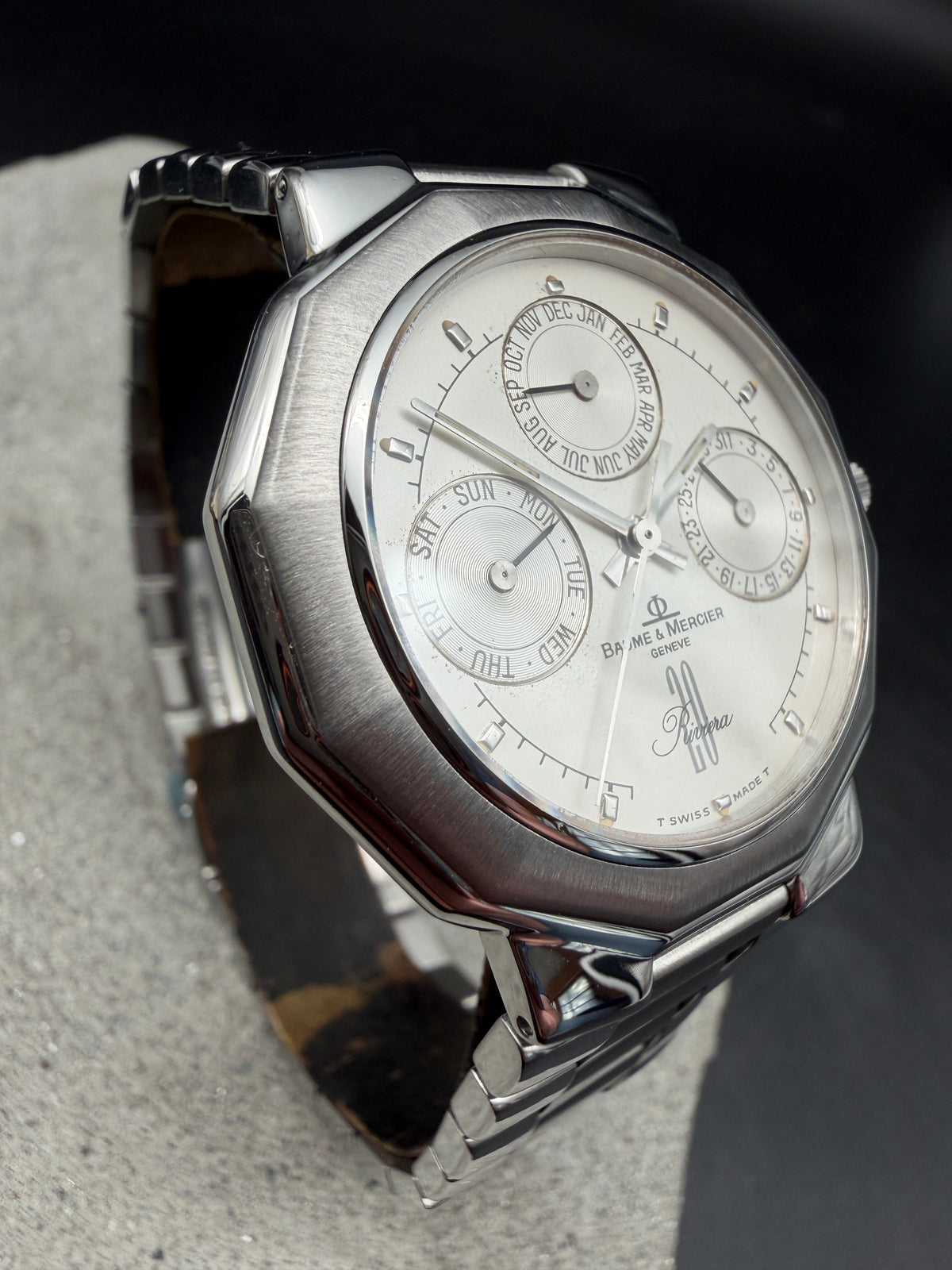 ORIGINAL BAUME & MERCIER 6131 RIVIERA 20 YEARS ANNIVERSARY 999 PCS SPECIAL EDITION 1993 ANNUAL CALENDAR