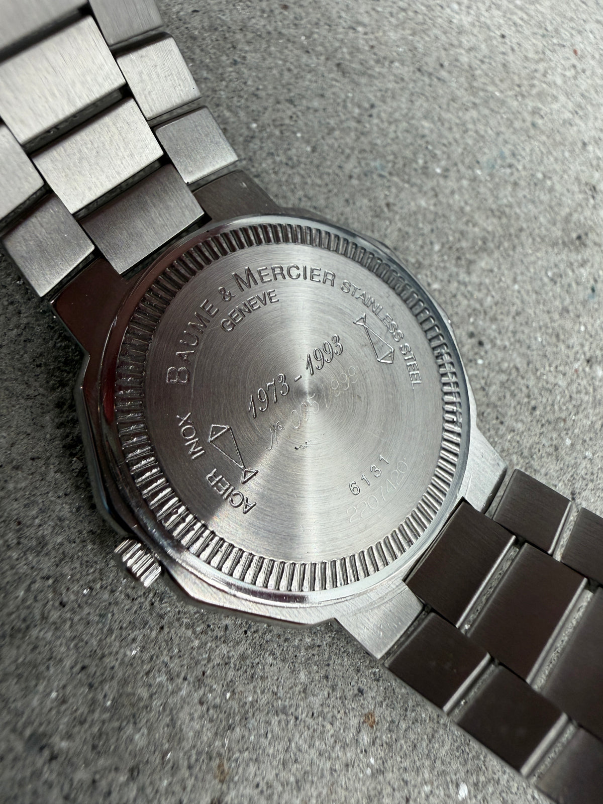 ORIGINAL BAUME & MERCIER 6131 RIVIERA 20 YEARS ANNIVERSARY 999 PCS SPECIAL EDITION 1993 ANNUAL CALENDAR