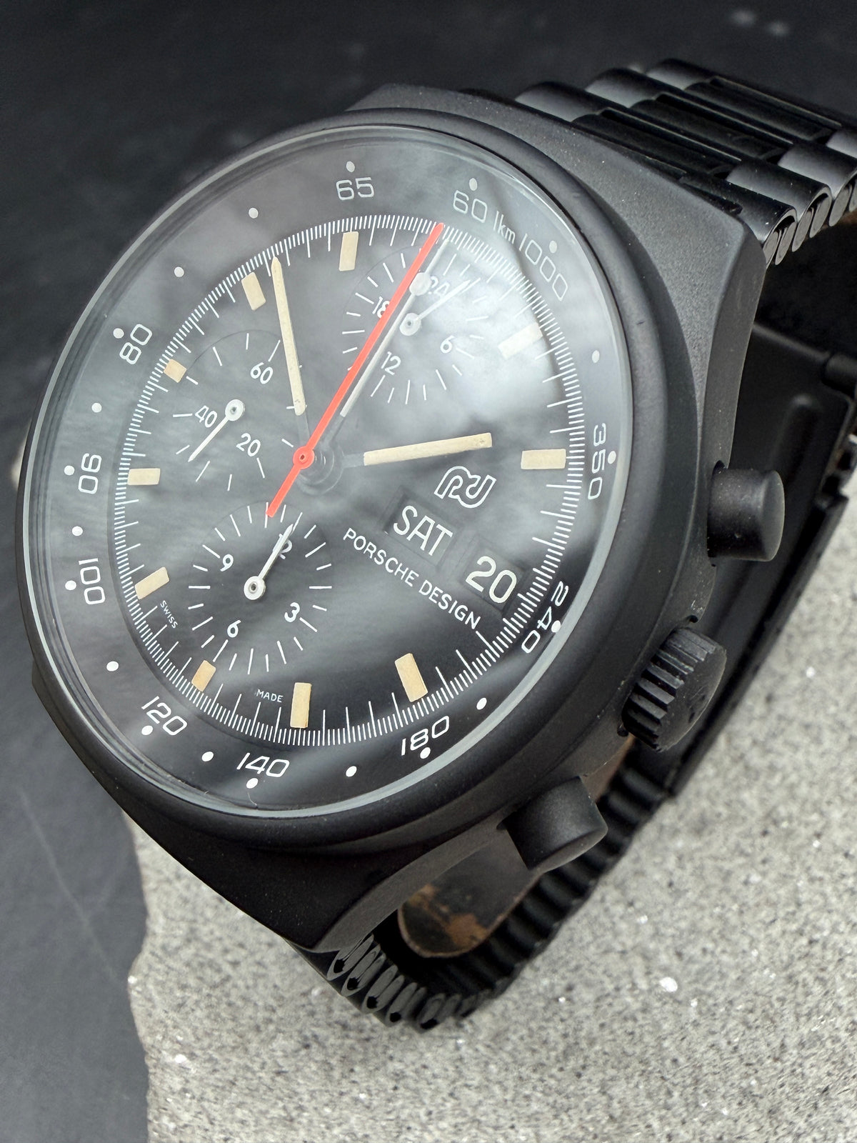 PERFECT MINT ORFINA PORSCHE DESIGN 7176 LEMANIA 5100 TOP GUN SCHWARZ BLACK NSA