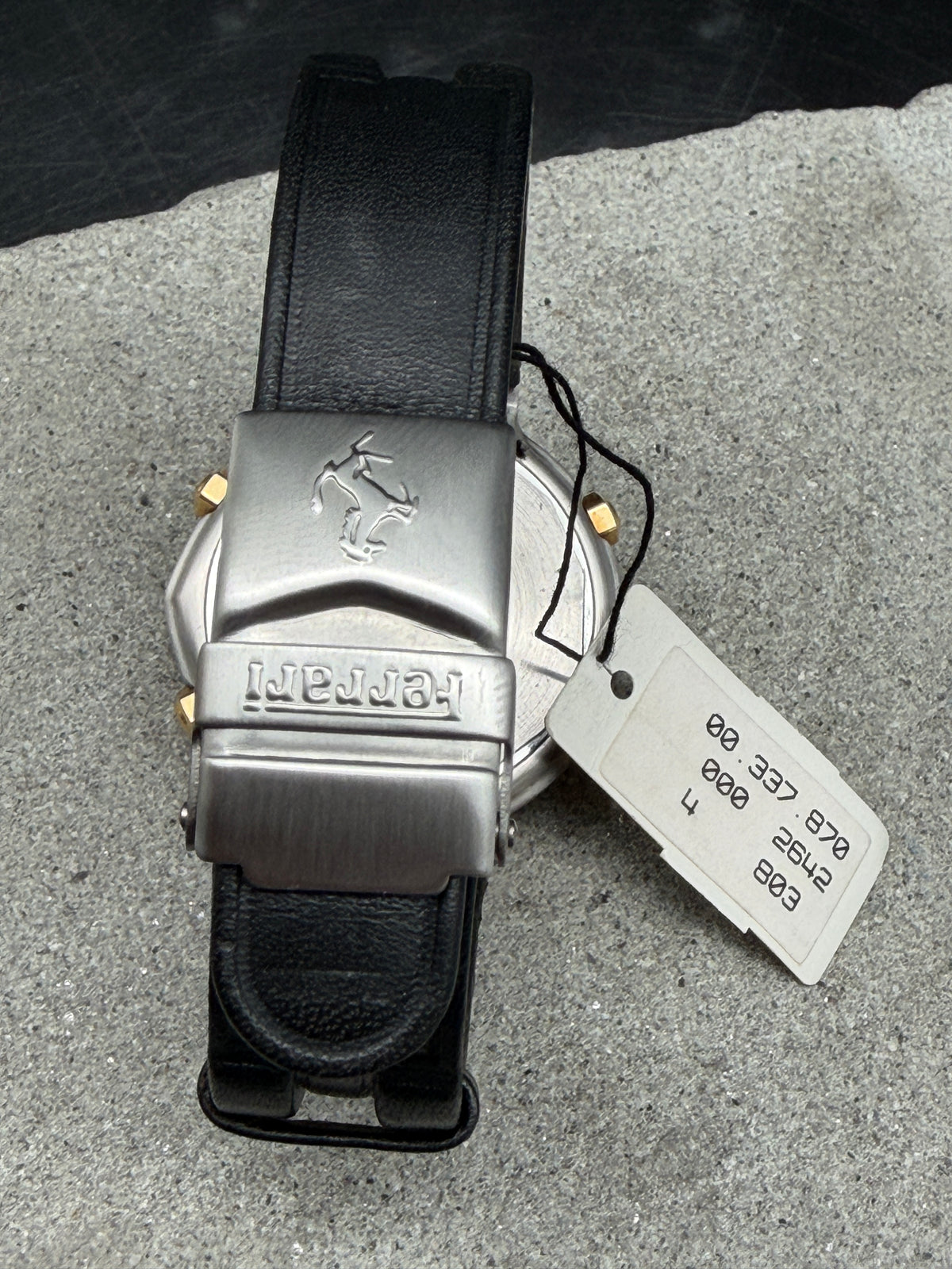 ORIGINAL FERRARI FORMULA 1/10SEC CHRONOGRAPH DAY DATE REF 2660 CAL. 531 GREY GRIGIO FERRO
