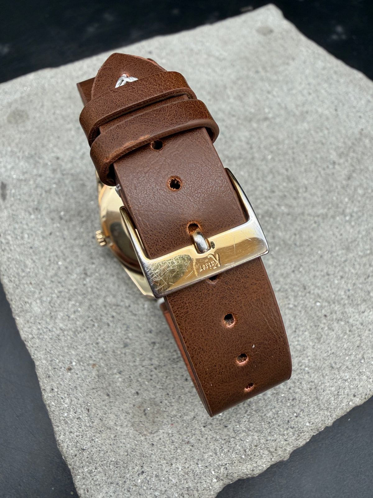 ORIGINAL 1960 OMEGA SEAMASTER AUTOMATIK 14700SC GELBGOLD CAL. 552 SCREWBACK UHR