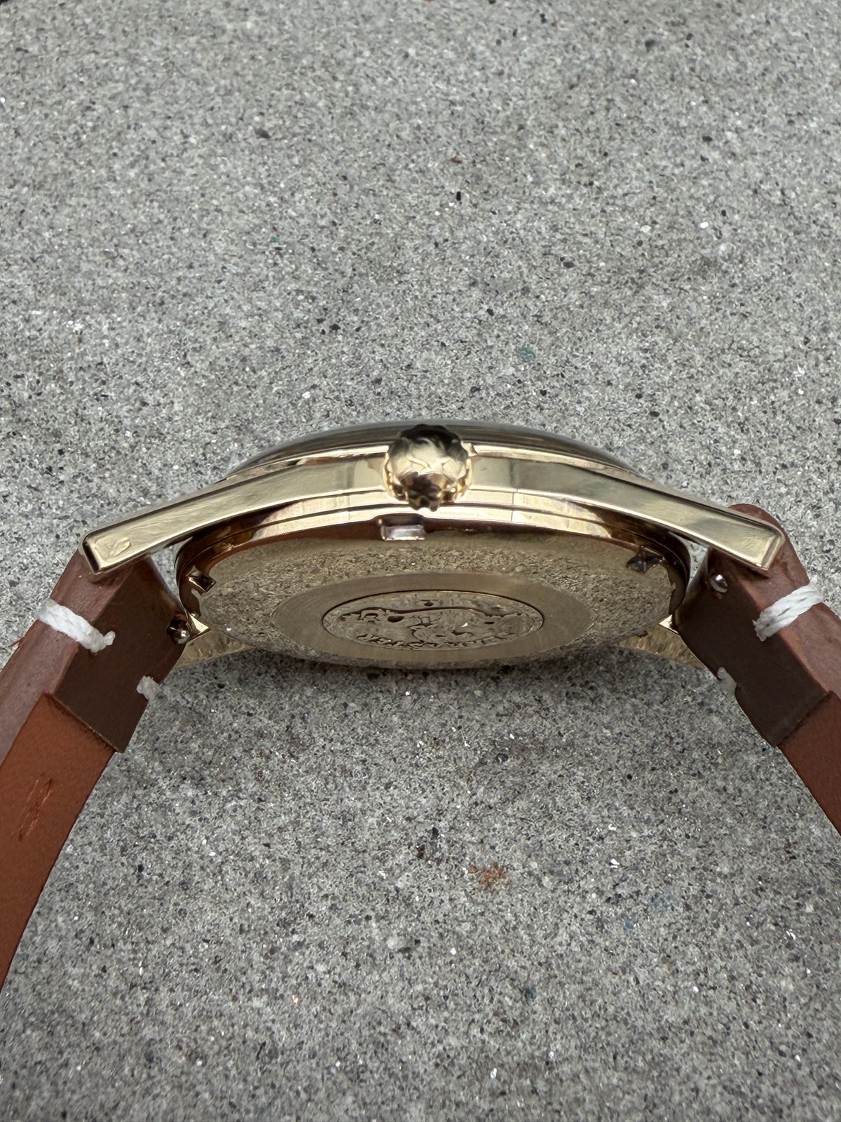 ORIGINAL 1960 OMEGA SEAMASTER AUTOMATIK 14700SC GELBGOLD CAL. 552 SCREWBACK UHR