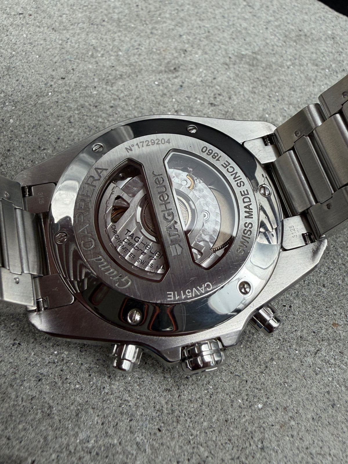 ORIGINAL TAG HEUER GRAND CARRERA CAV511E CHRONOMETER CHRONOGRAPH CALIBRE 17 UHR