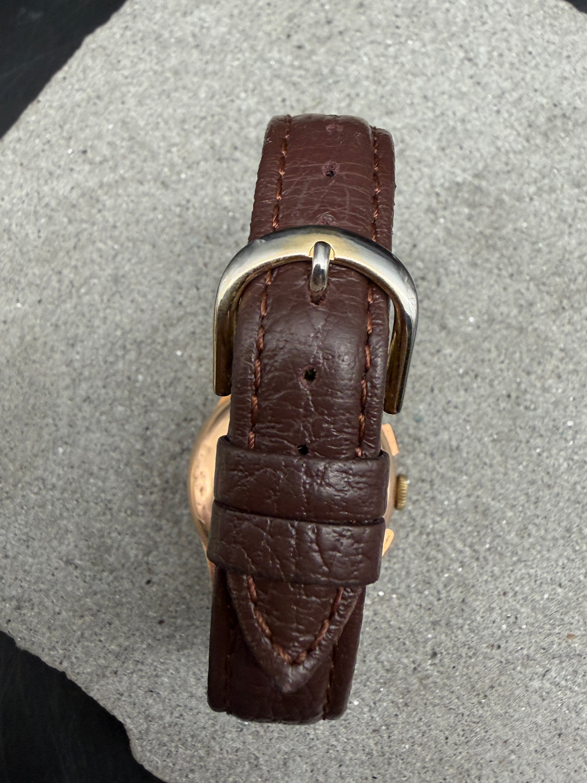 VINTAGE TEMPORIS ANTIMAGNETIC CHRONOGRAPH HANDAUFZUG 750 18 KARAT GELBGOLD GOLD