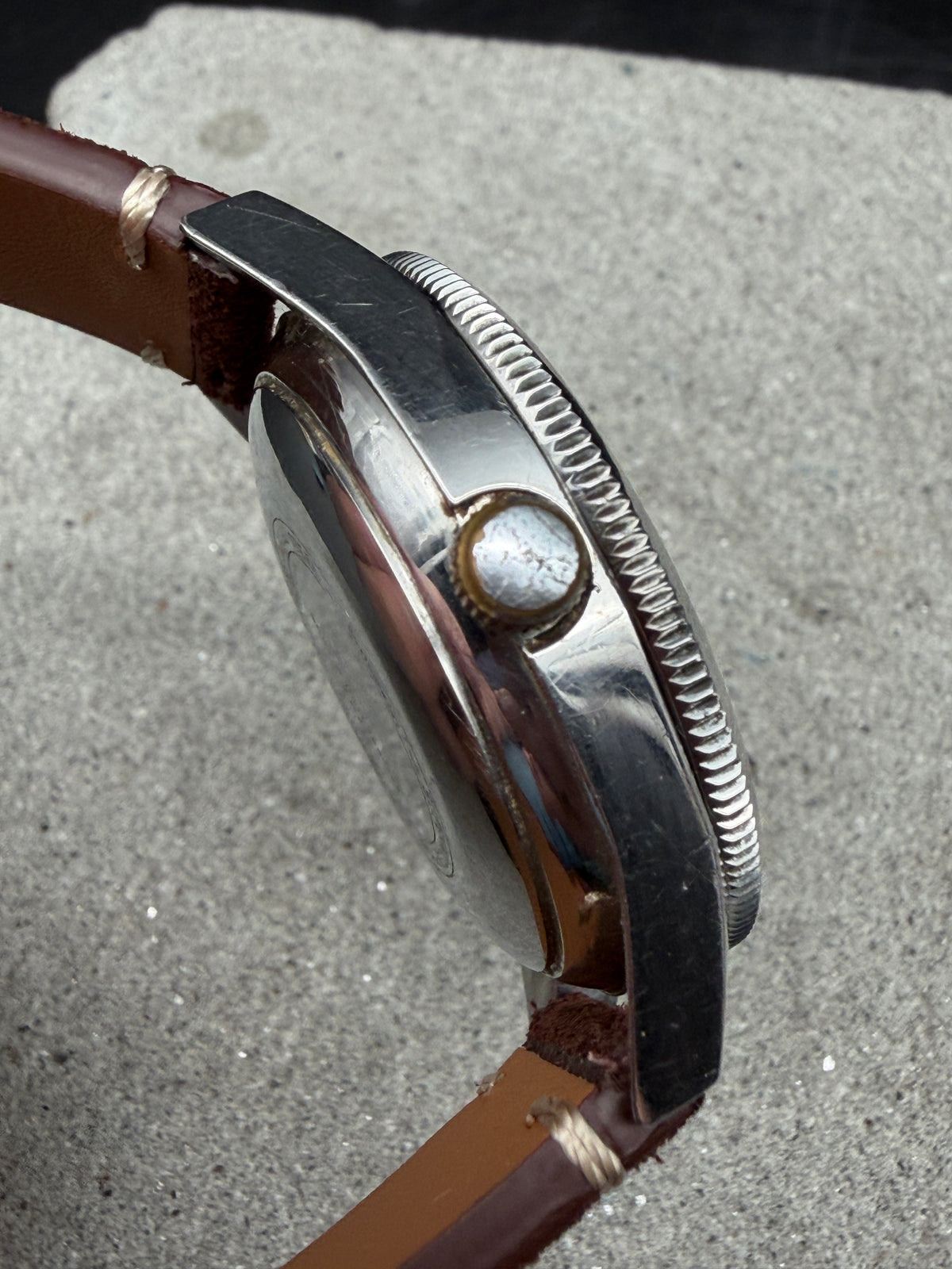 VINTAGE MONTRESOR GENEVE 39mm CARIBBEAN 700 2300FT DIVER AUTOMATIK TAUCHER UHR