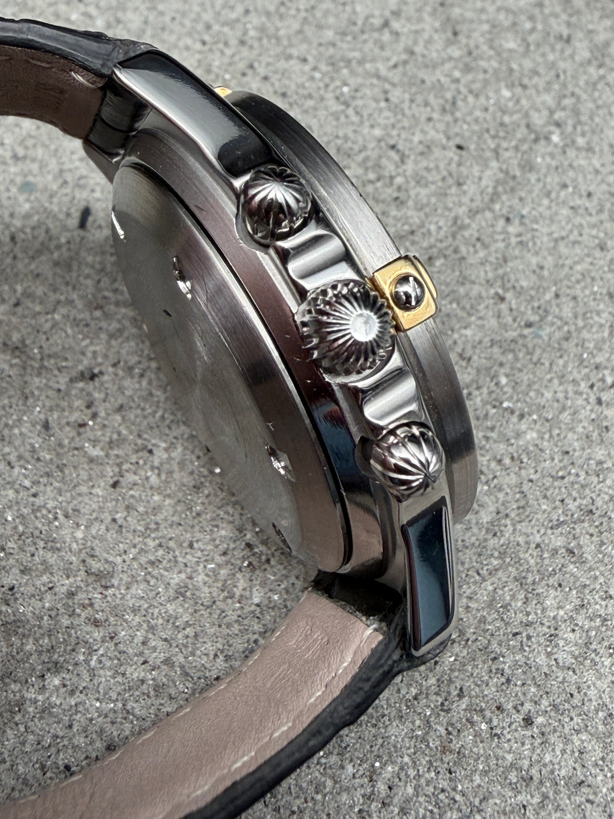 ORIGINAL BREITLING 80520 CALLISTO 36mm HANDAUFZUG CHRONOGRAPH STAHL / GOLD