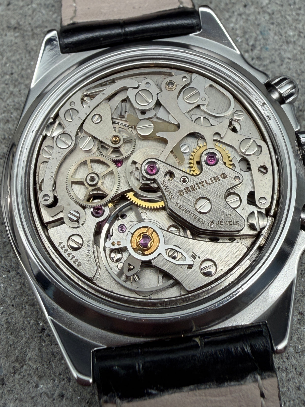 ORIGINAL BREITLING 80520 CALLISTO 36mm HANDAUFZUG CHRONOGRAPH STAHL / GOLD