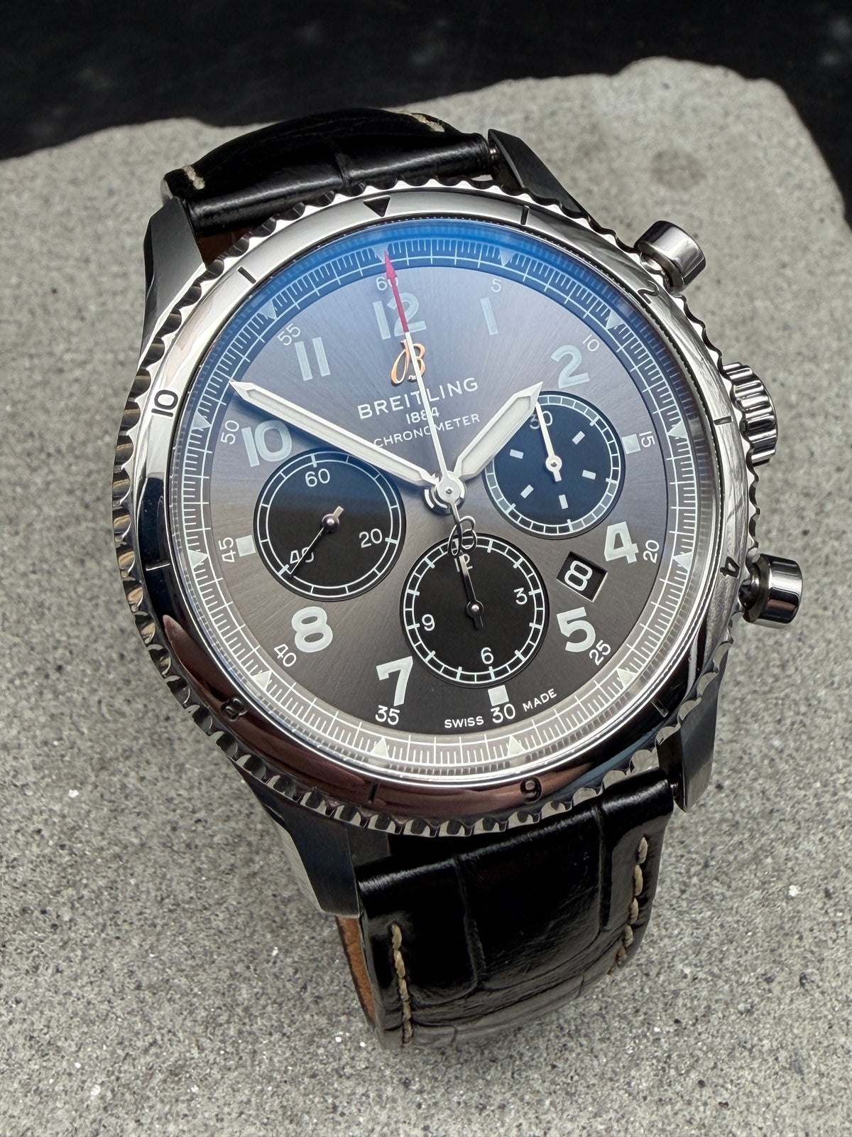 ORIGINAL 2021 BREITLING AVIATOR 8 B01 CHRONOMETER AB0119 CHRONOGRAPH FULLSET DE