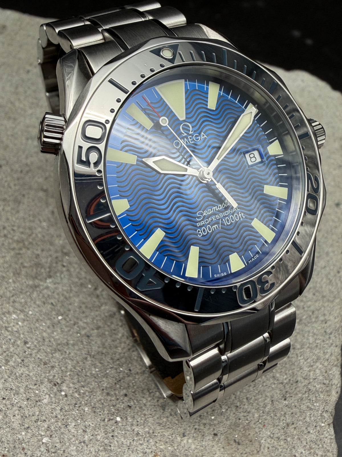 ORIGINAL 1998 OMEGA SEAMASTER PROFESSIONAL 41mm QUARTZ 2265.80 DIVER CAL 1538