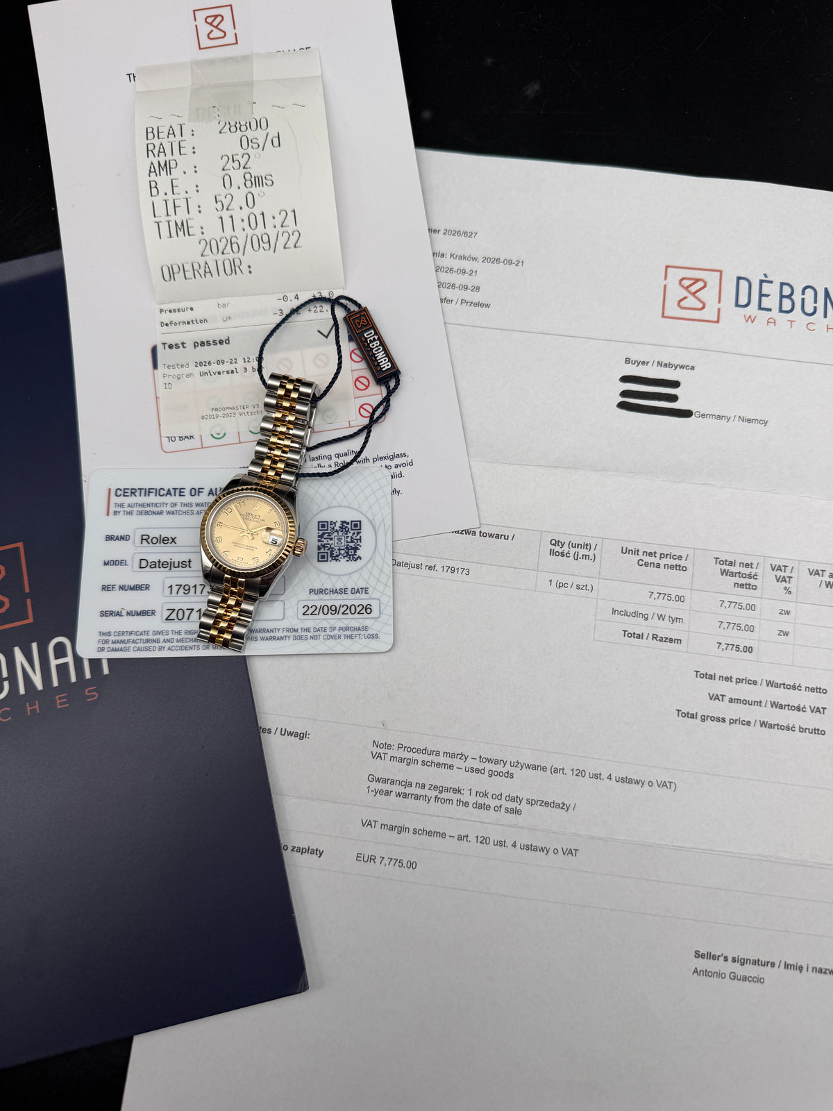 LUXUS 2007 ROLEX LADY DATEJUST 179173 STAHL GOLD SUPER JUBILEE 26mm DAMEN UHR