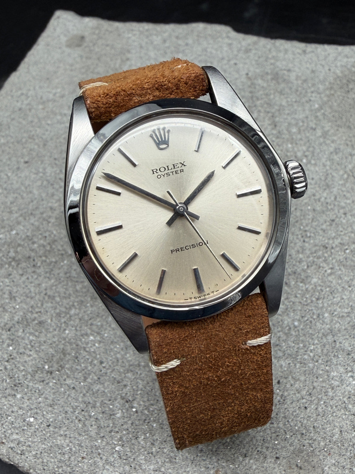 ORIGINAL 1969 ROLEX 6426 OYSTER PRECISION 34mm HANDAUFZUG MANUAL WIND EDELSTAHL