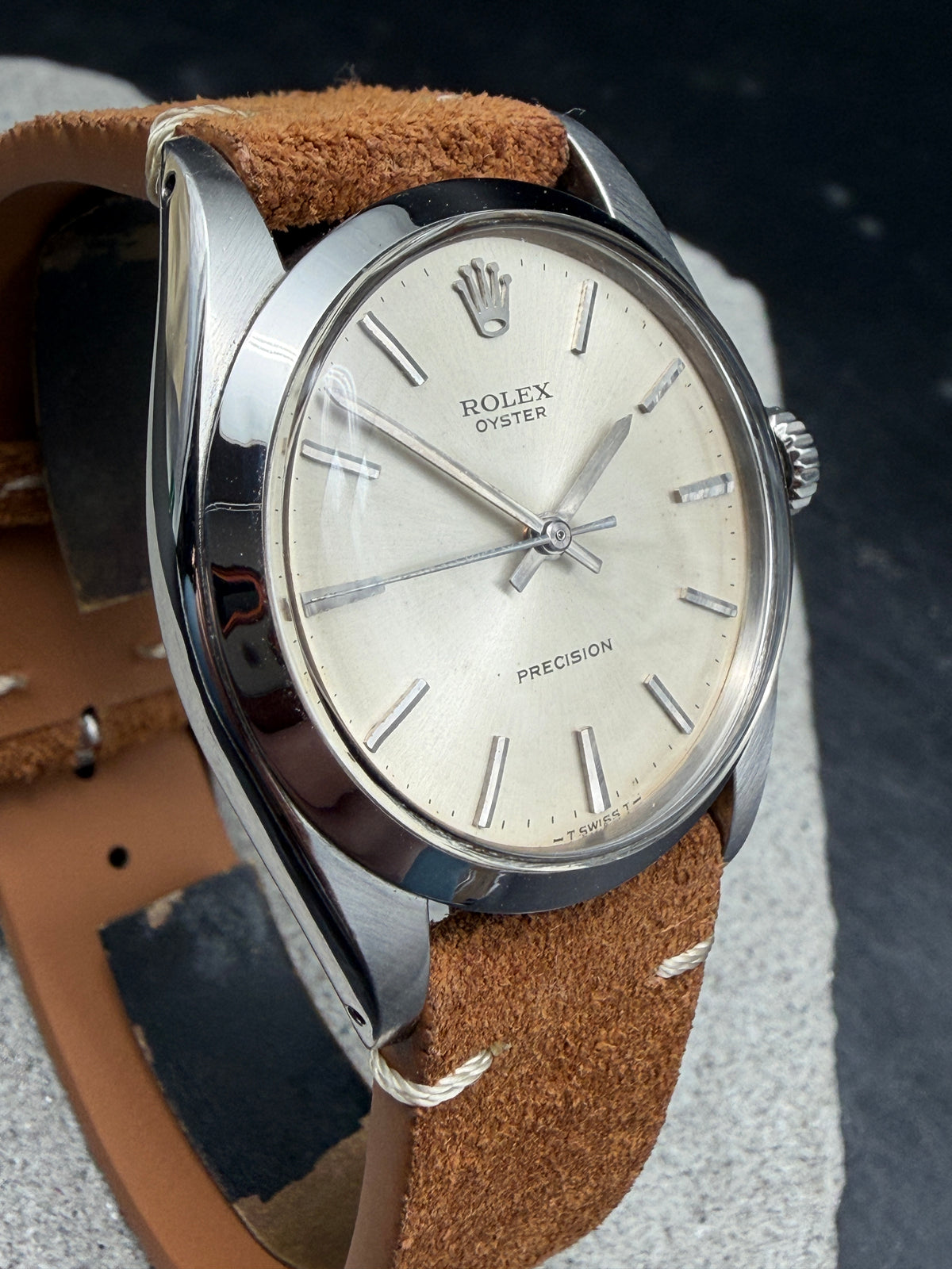ORIGINAL 1969 ROLEX 6426 OYSTER PRECISION 34mm HANDAUFZUG MANUAL WIND EDELSTAHL