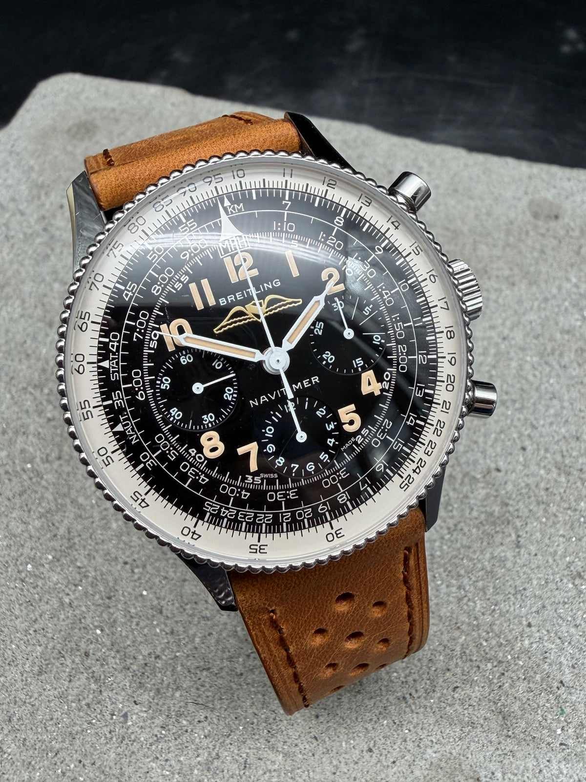 ORIGINAL BREITLING NAVITIMER 806 1959 RE EDITION LIMITED FULLSET AB0910 MANUAL