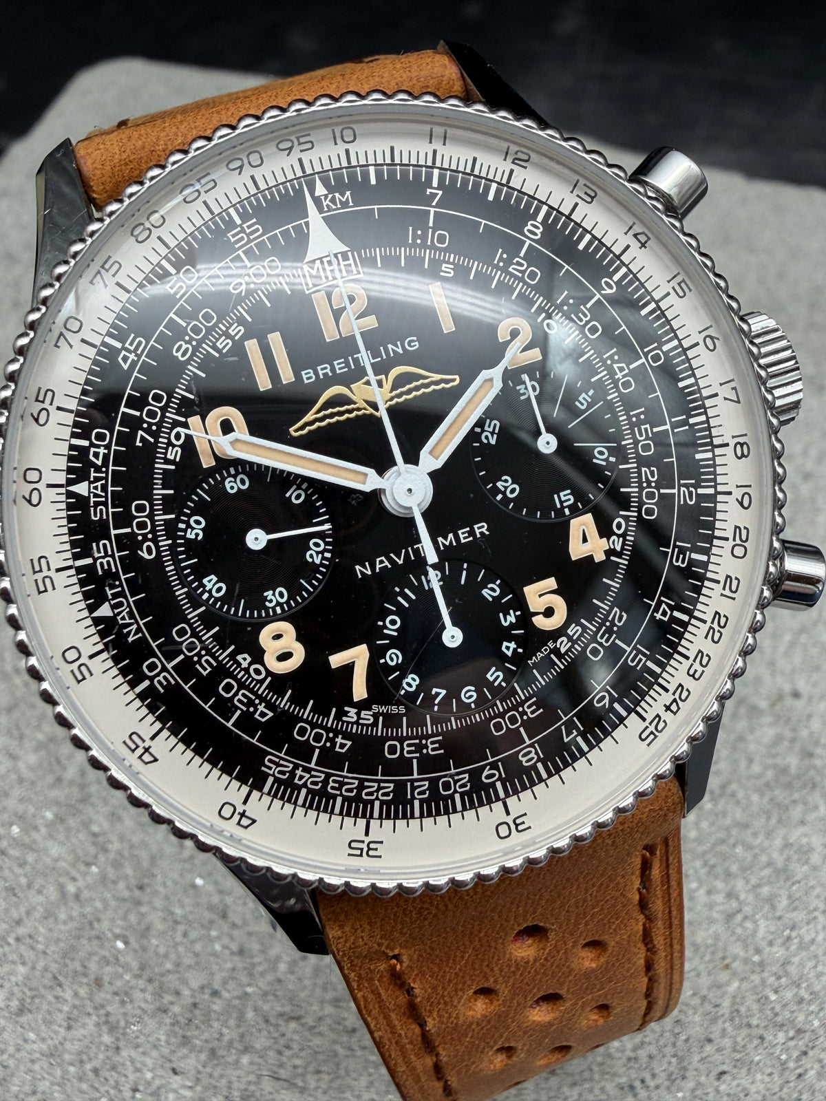 ORIGINAL BREITLING NAVITIMER 806 1959 RE EDITION LIMITED FULLSET AB0910 MANUAL