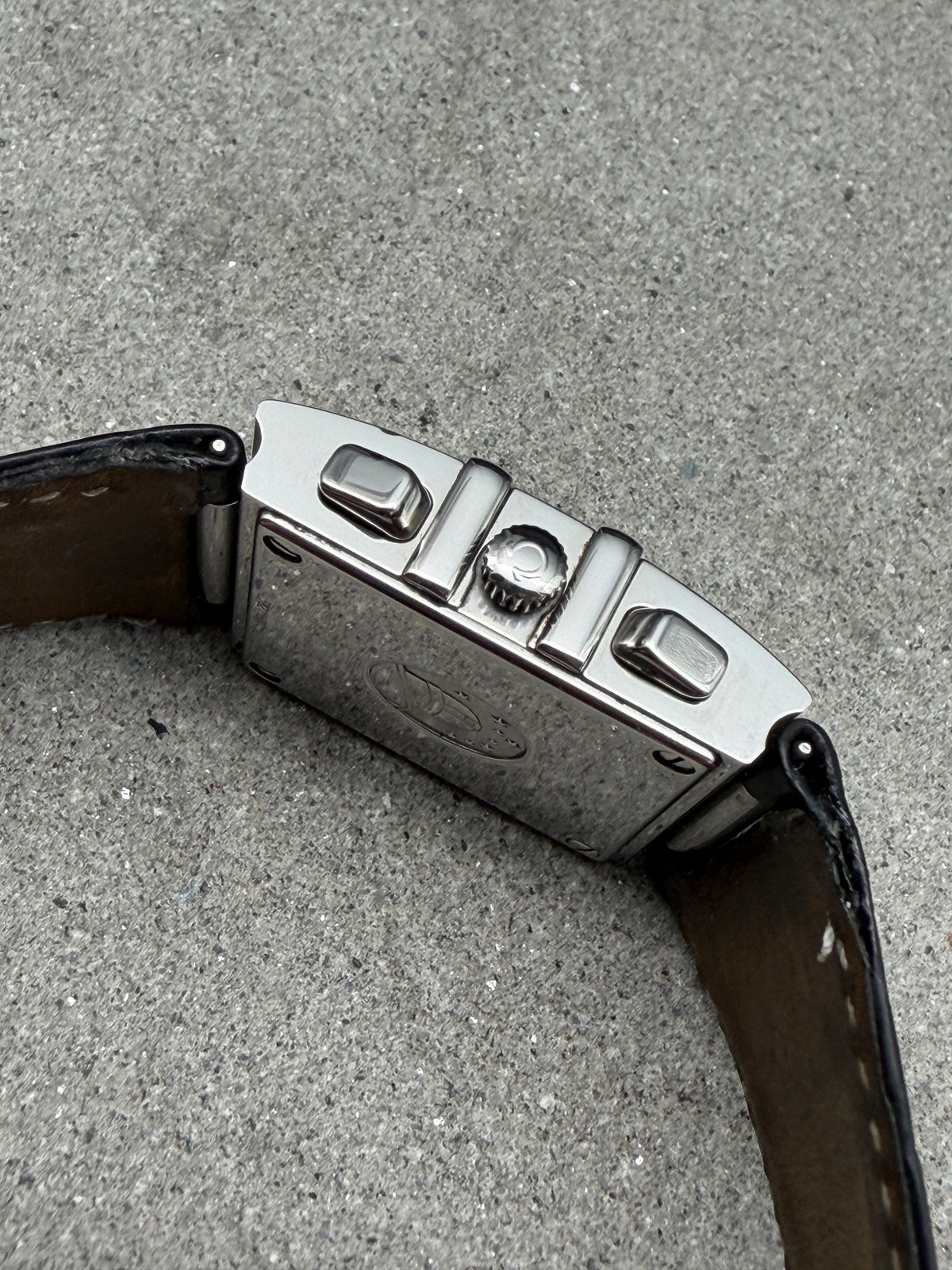 ORIGINAL 1998 OMEGA CONSTELLATION QUADRA CHRONOGRAPH QUARTZ DIAMANT 30x34mm