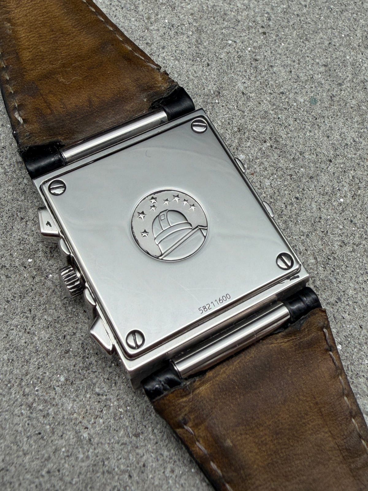 ORIGINAL 1998 OMEGA CONSTELLATION QUADRA CHRONOGRAPH QUARTZ DIAMANT 30x34mm