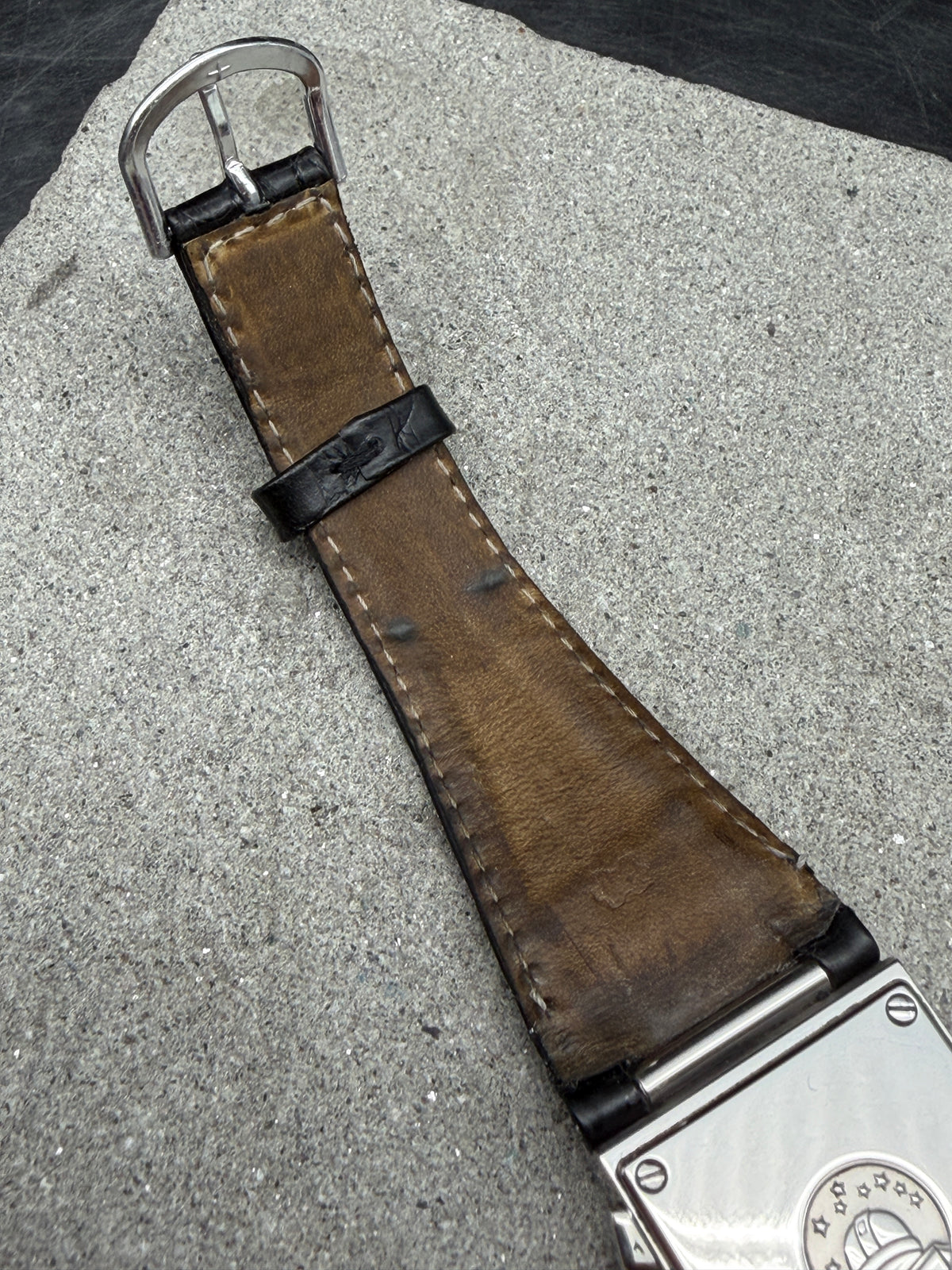 ORIGINAL 1998 OMEGA CONSTELLATION QUADRA CHRONOGRAPH QUARTZ DIAMANT 30x34mm