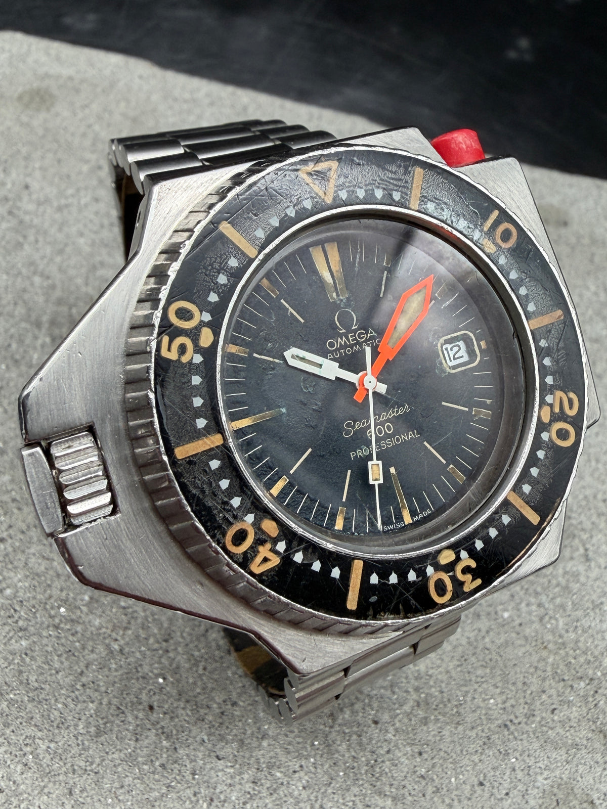 ORIGINAL 1971 OMEGA 166.077 SEAMASTER 600 PLOPROF SANDWICH DIAL DIVER VINTAGE