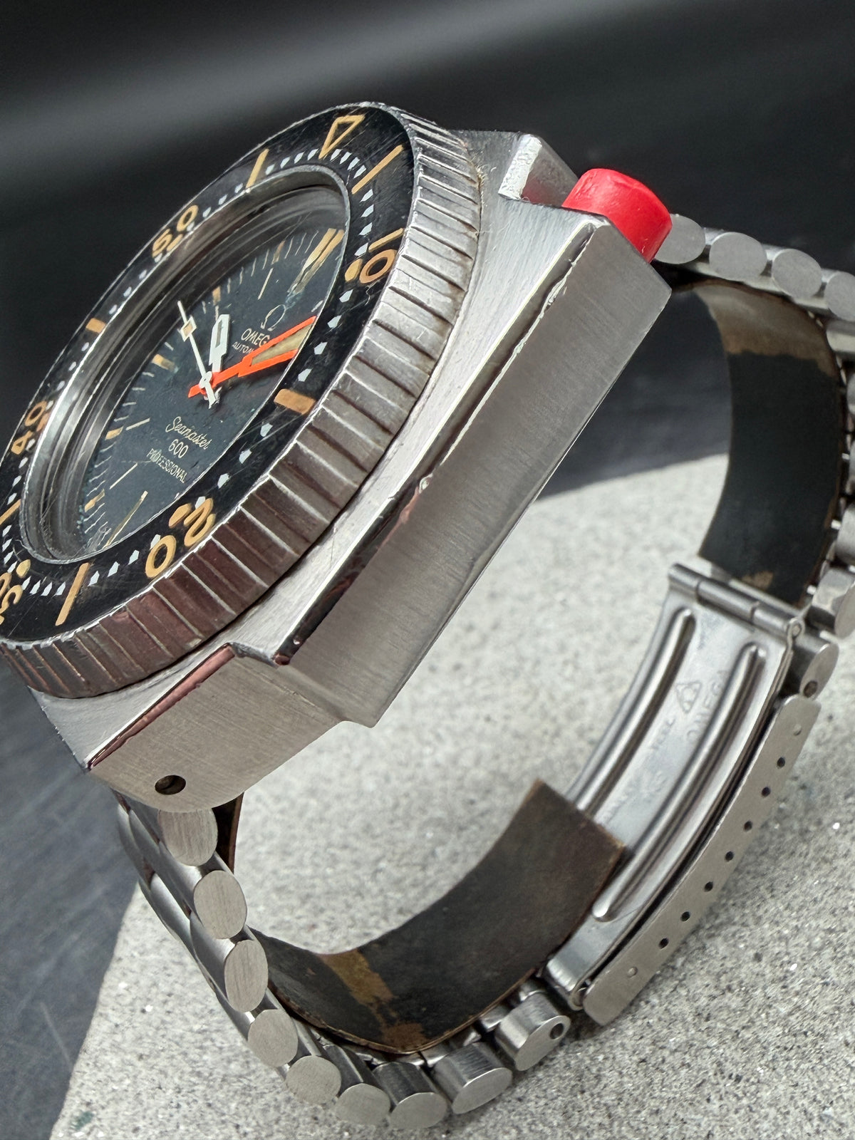ORIGINAL 1971 OMEGA 166.077 SEAMASTER 600 PLOPROF SANDWICH DIAL DIVER VINTAGE