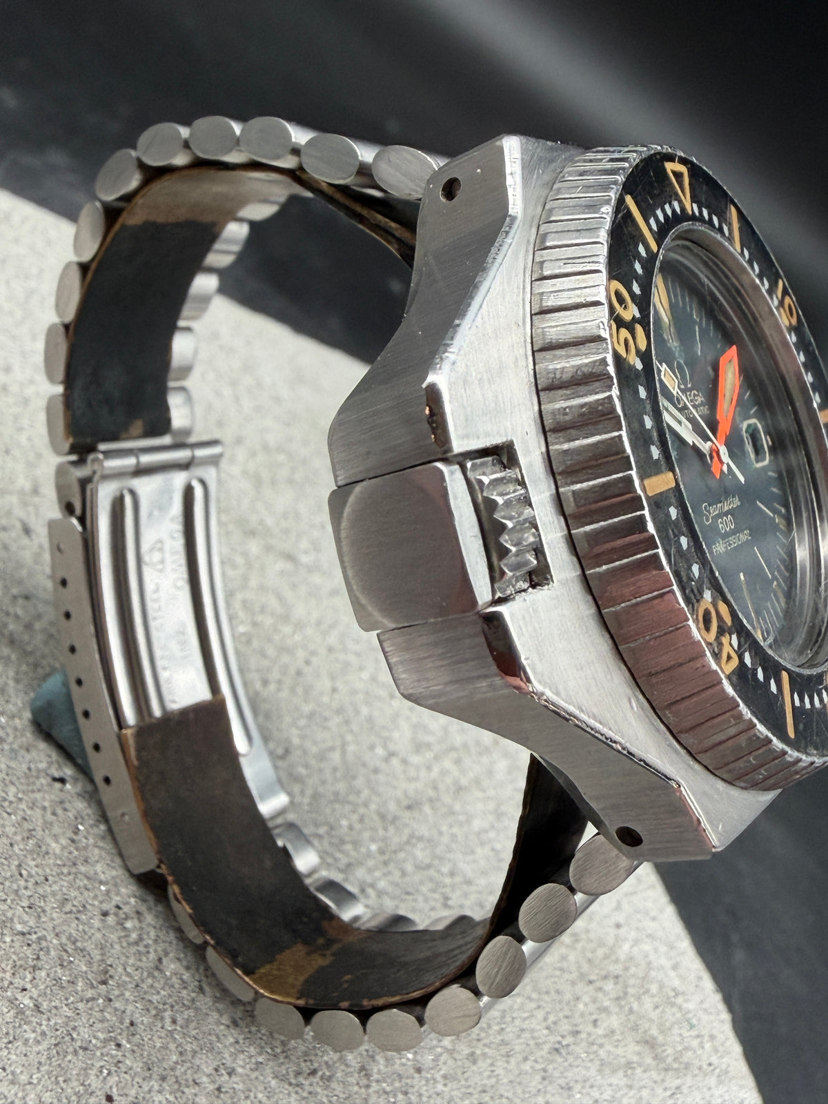 ORIGINAL 1971 OMEGA 166.077 SEAMASTER 600 PLOPROF SANDWICH DIAL DIVER VINTAGE