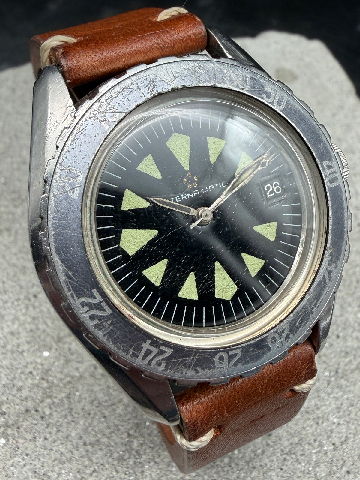 ORIGINAL ETERNA MATIC SUPER KONTIKI 130 PTX TAUCHERUHR MK1 FIRST SERIE AUTOMATIK
