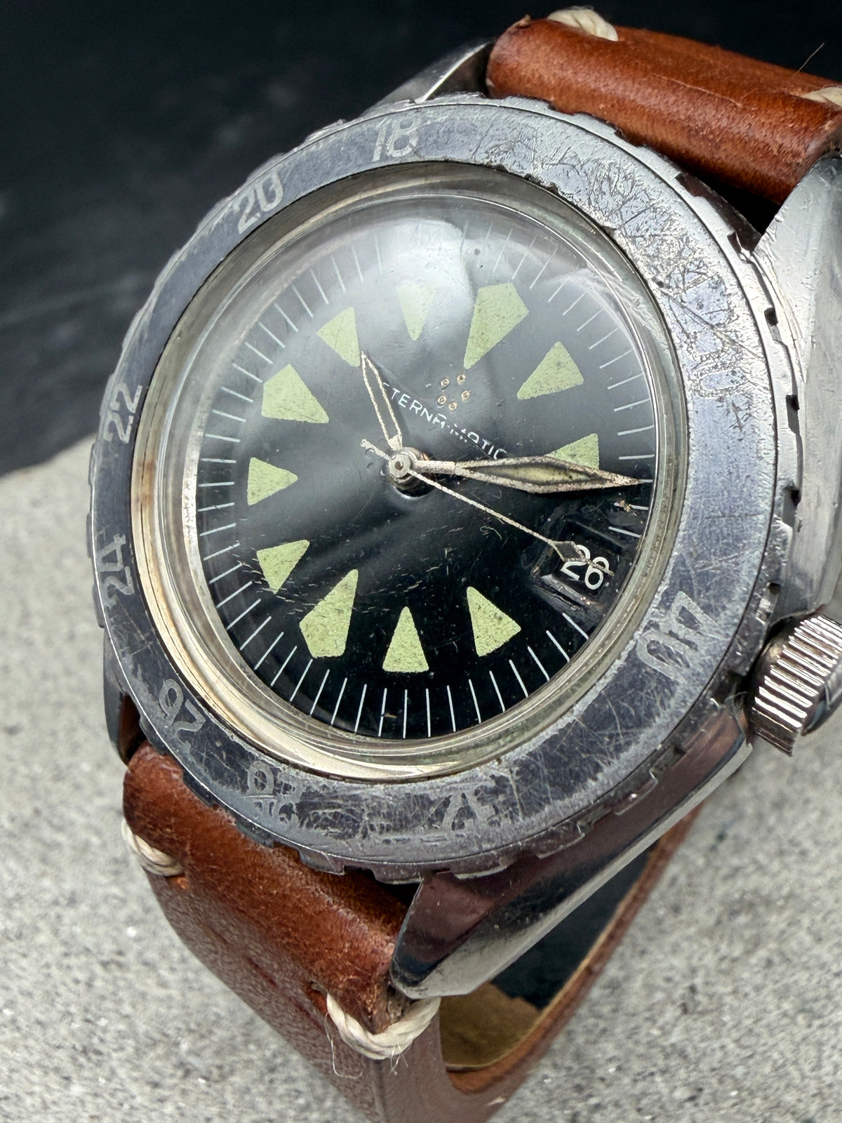 ORIGINAL ETERNA MATIC SUPER KONTIKI 130 PTX TAUCHERUHR MK1 FIRST SERIE AUTOMATIK