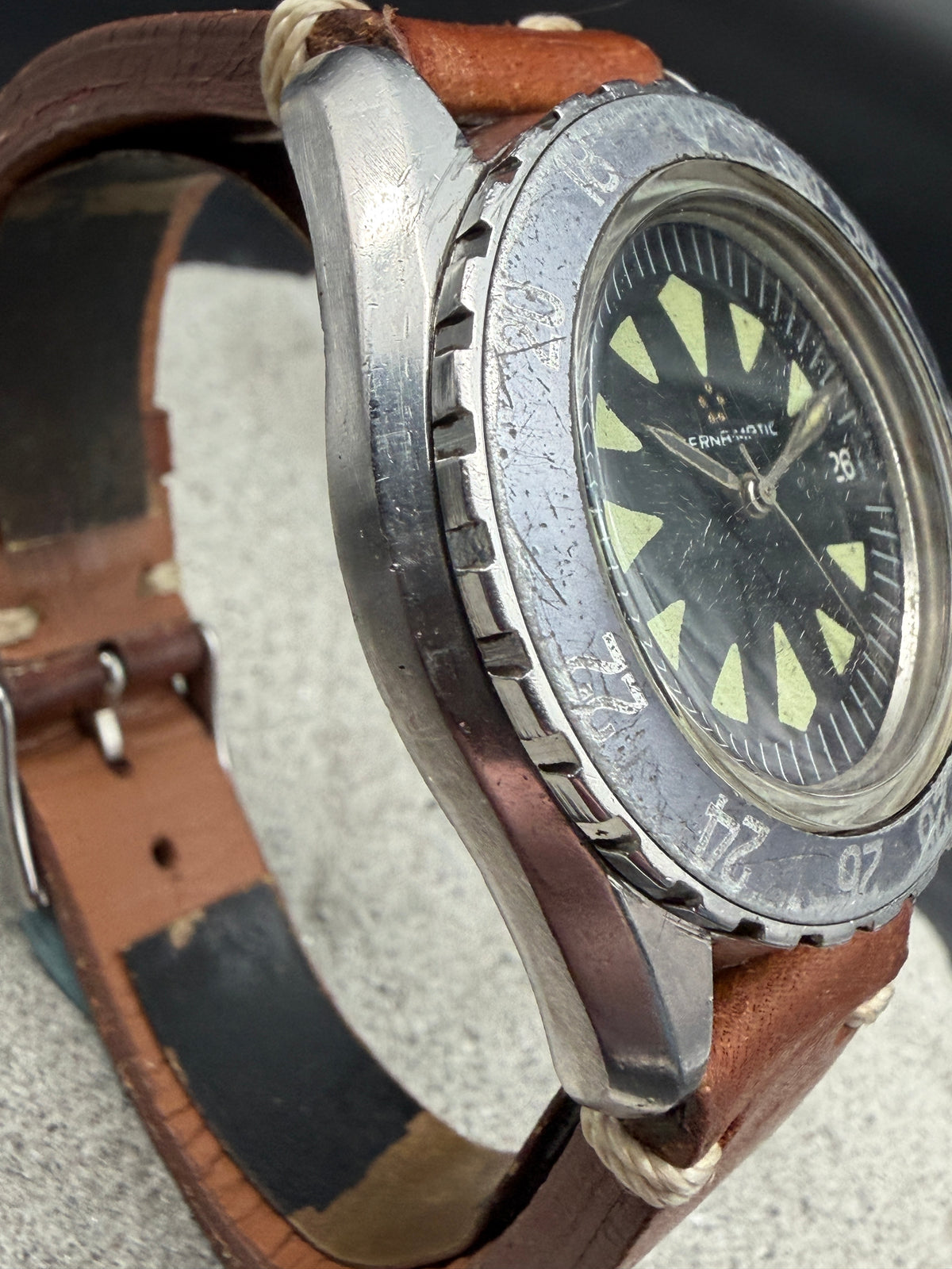 ORIGINAL ETERNA MATIC SUPER KONTIKI 130 PTX TAUCHERUHR MK1 FIRST SERIE AUTOMATIK