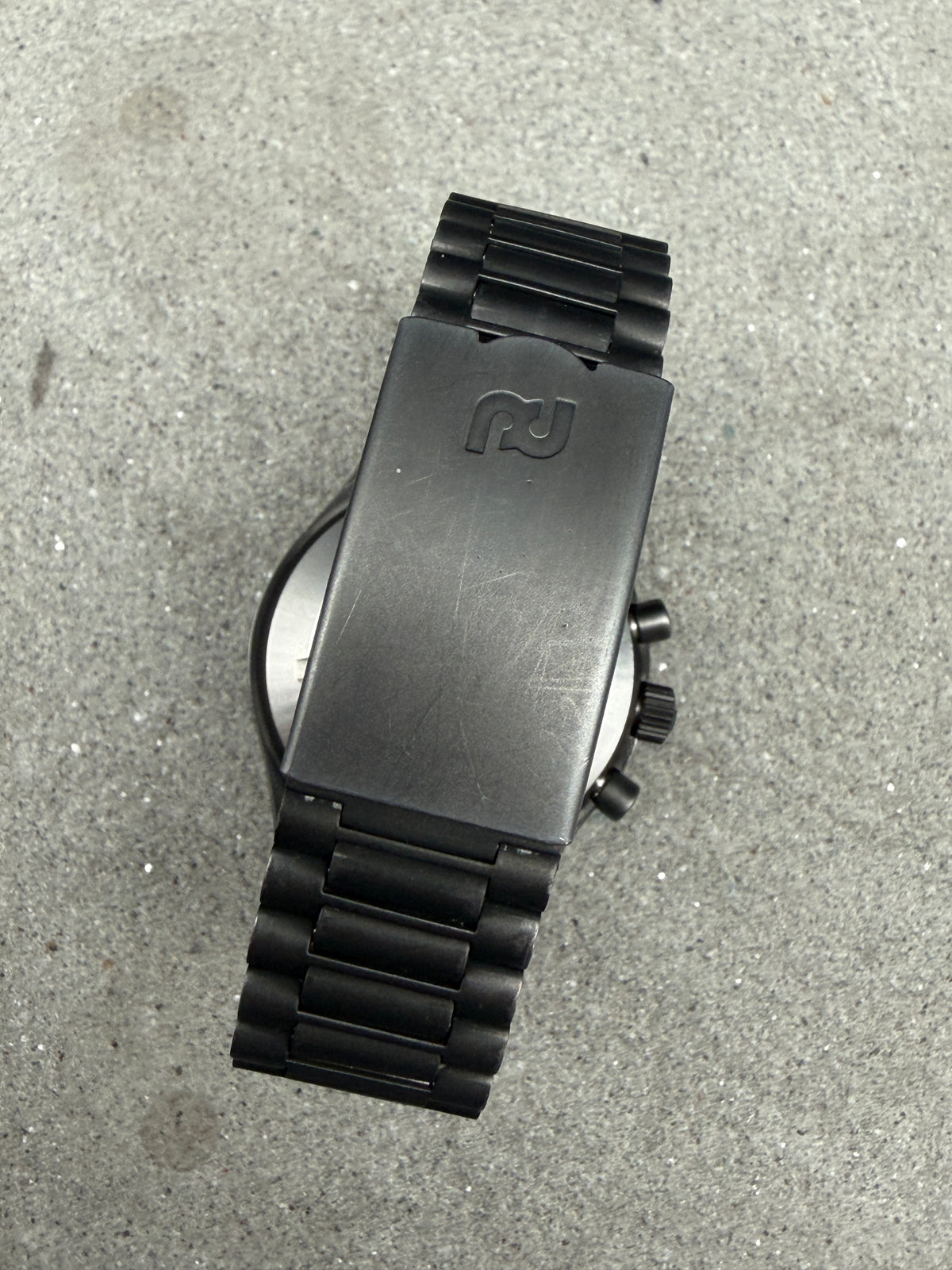 ORFINA PORSCHE DESIGN 7176 LEMANIA 5100 TOP GUN SCHWARZ BLACK NSA 1975 PVD + BOX