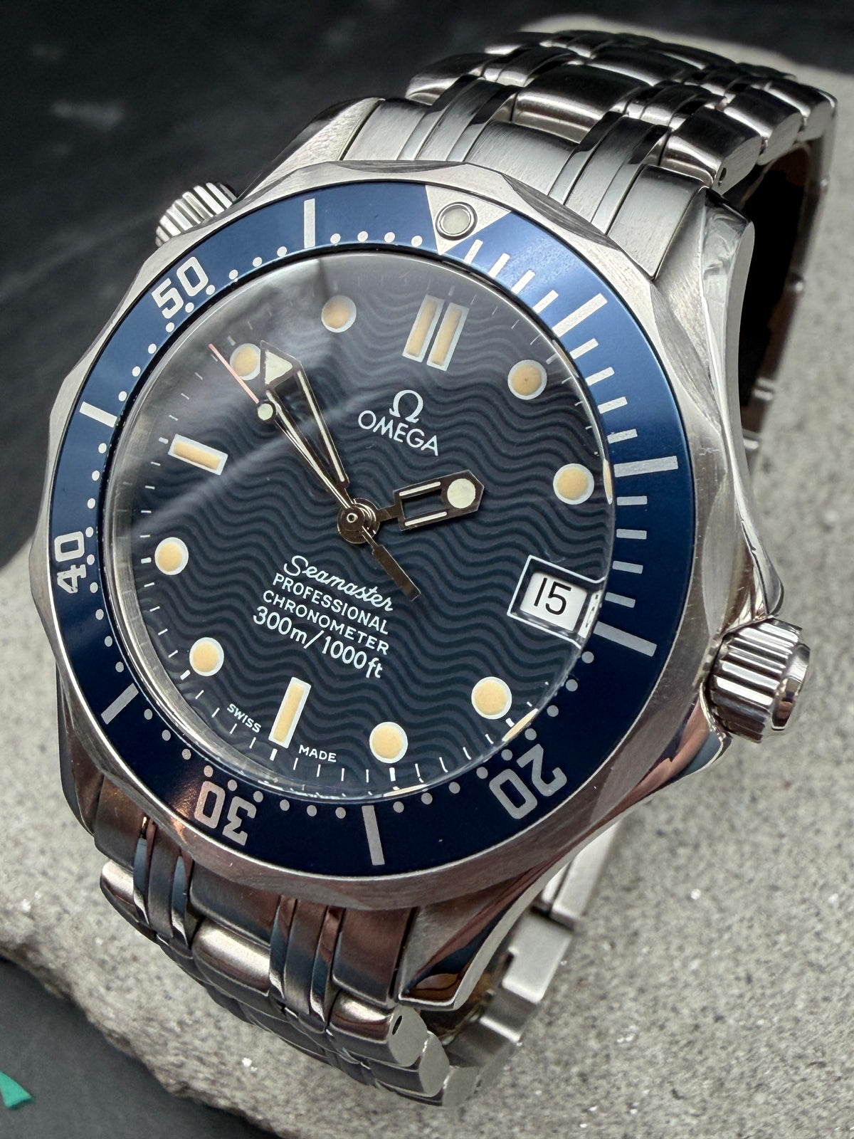 ORIGINAL 1985 OMEGA SEAMASTER PROFESSIONAL 36mm AUTOMATIK 1681502 DIVER CAL 1109