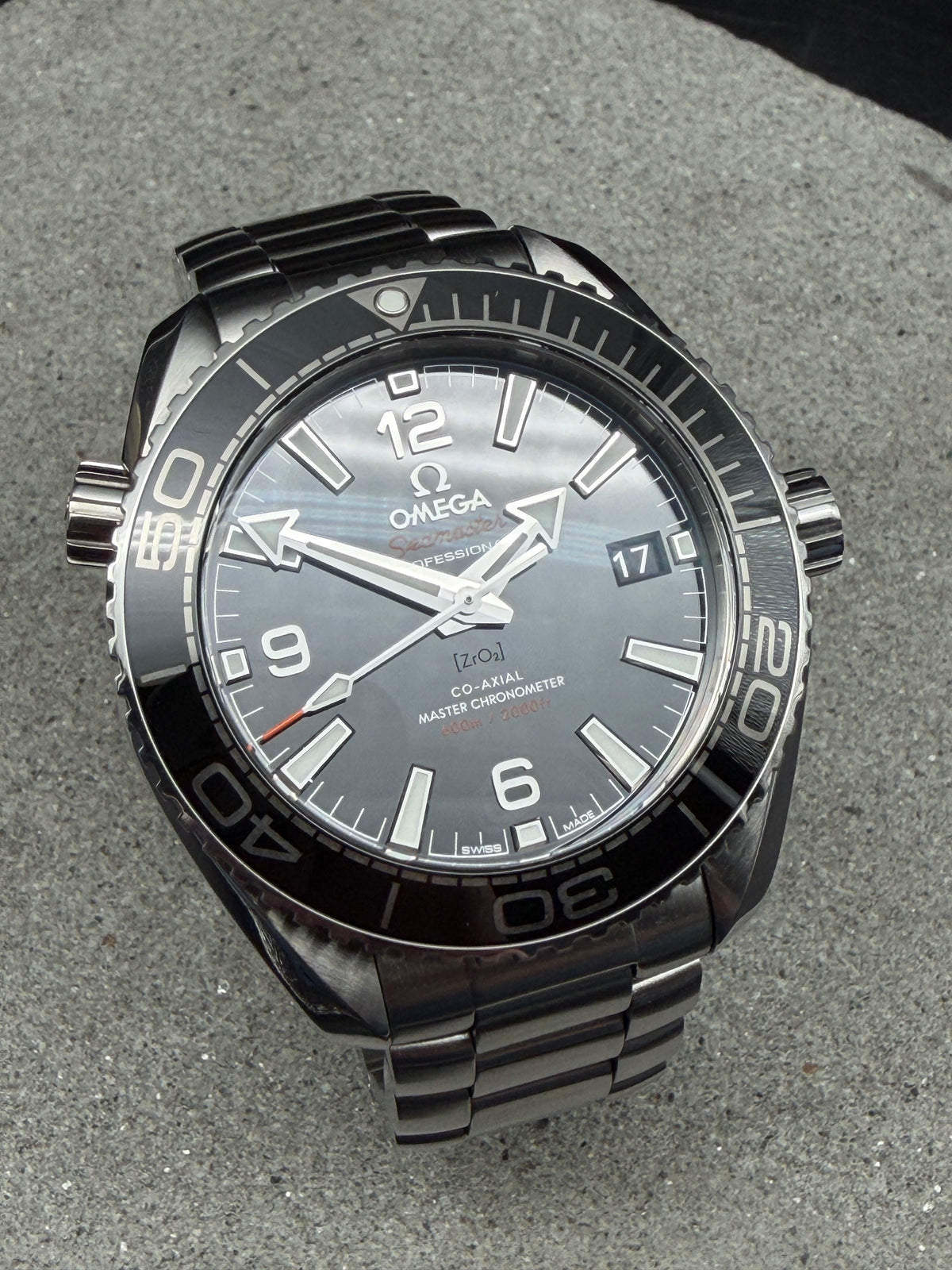 ORIGINAL 2018 OMEGA SEAMASTER PLANET OCEAN 600M MASTER CHRONOMETER CO AXIAL 39,5mm 215.30.40.20.01.001 BOX / PAPIERE LC100