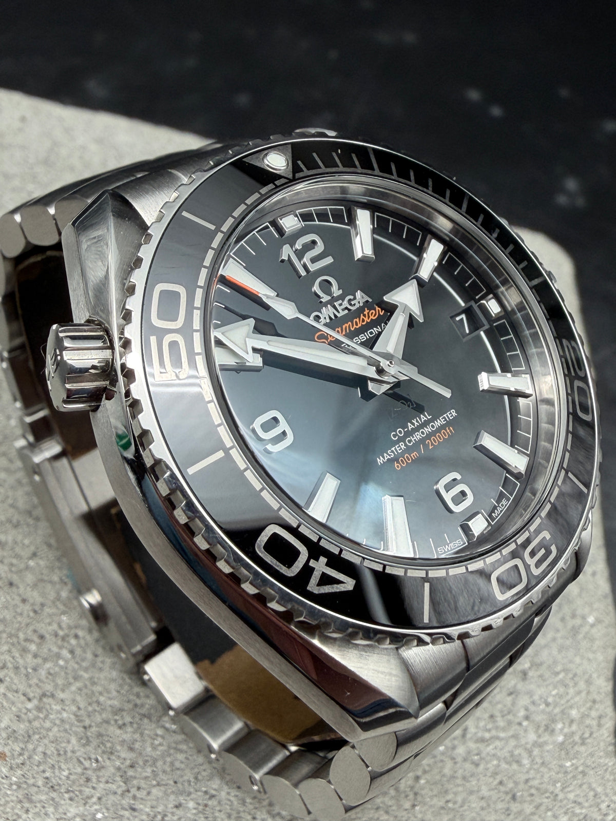 ORIGINAL 2018 OMEGA SEAMASTER PLANET OCEAN 600M MASTER CHRONOMETER CO AXIAL 39,5mm 215.30.40.20.01.001 BOX / PAPIERE LC100