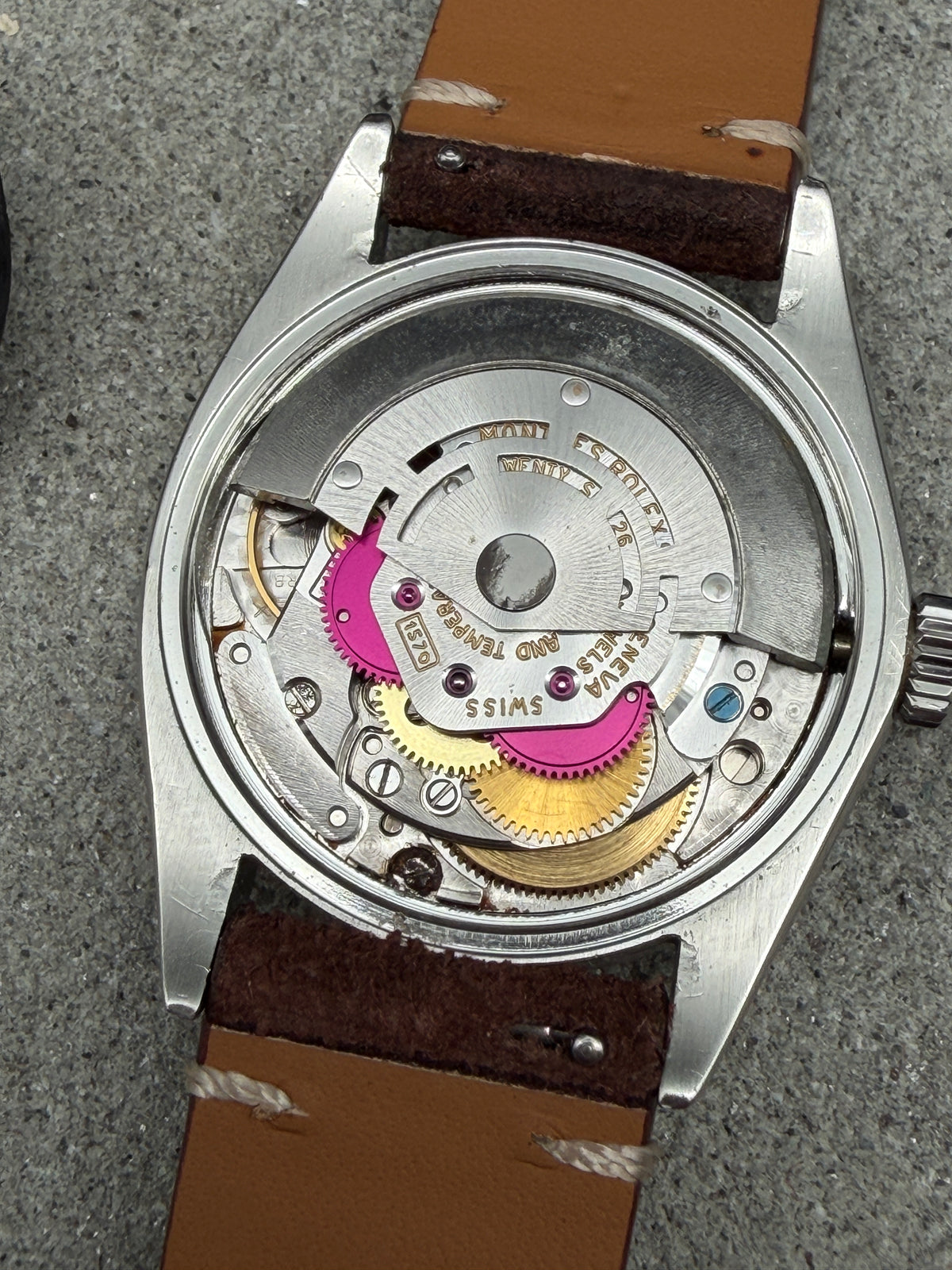 ORIGINAL 1969 ROLEX OYSTER PERPETUAL DATE 1500 HERRENUHR 34mm VINTAGE RARE DIAL