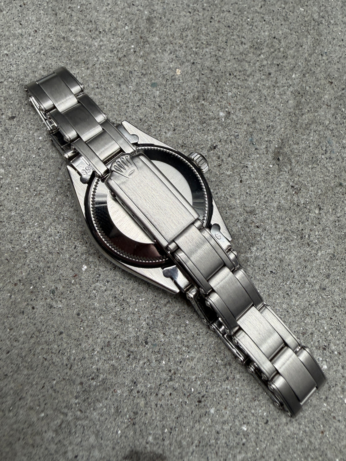 ORIGINAL ROLEX LADY DATE 26mm OYSTER PERPETUAL 6919 EDELSTAHL ENGINE TURNED