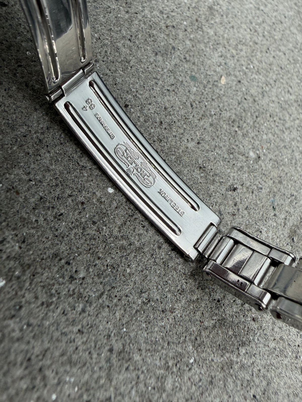 ORIGINAL ROLEX LADY DATE 26mm OYSTER PERPETUAL 6919 EDELSTAHL ENGINE TURNED