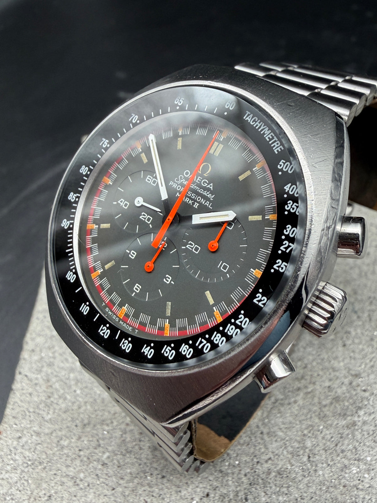ORIGINAL 1973 OMEGA 145.014 SPEEDMASTER MARK II CHRONOGRAPH RACING DIAL 861