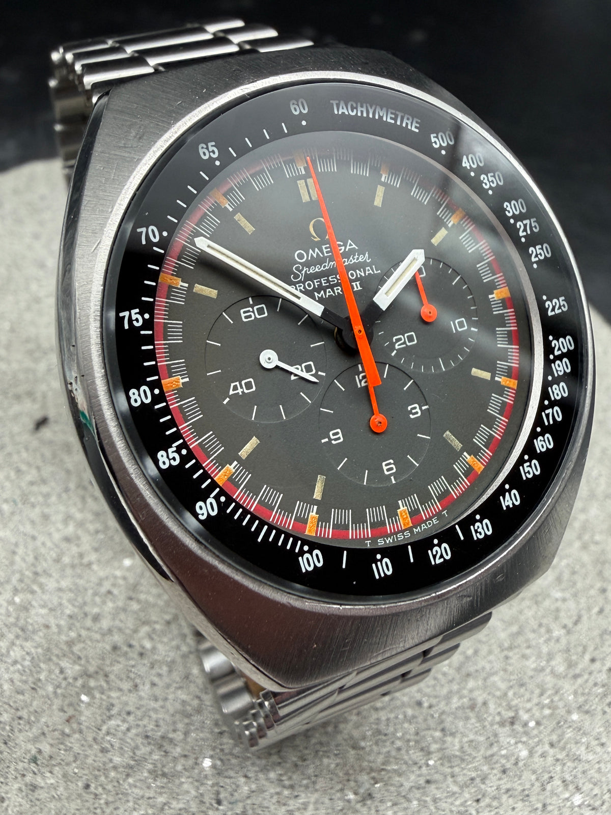 ORIGINAL 1973 OMEGA 145.014 SPEEDMASTER MARK II CHRONOGRAPH RACING DIAL 861