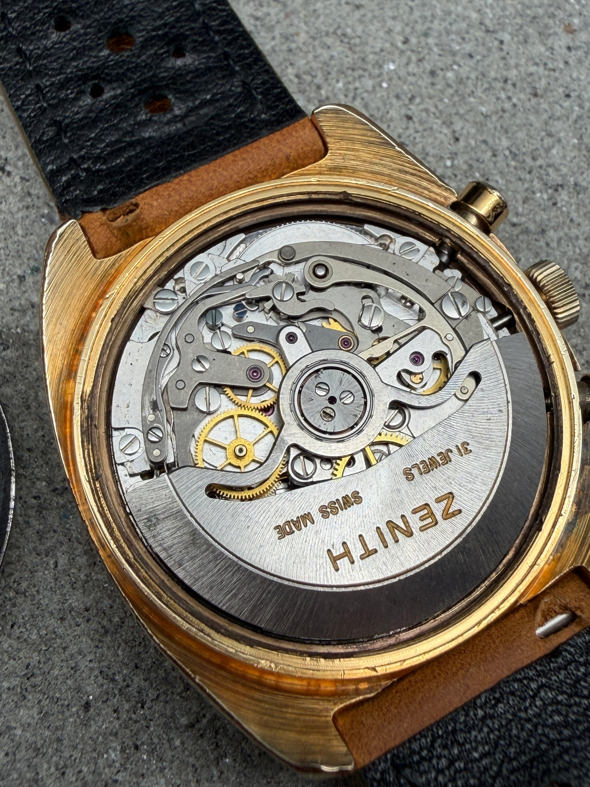 ORIGINAL ZENITH EL PRIMERO AUTOMATIK 20.0210.415 GOLD CHRONOGRAPH 3019PHC BIGEYE