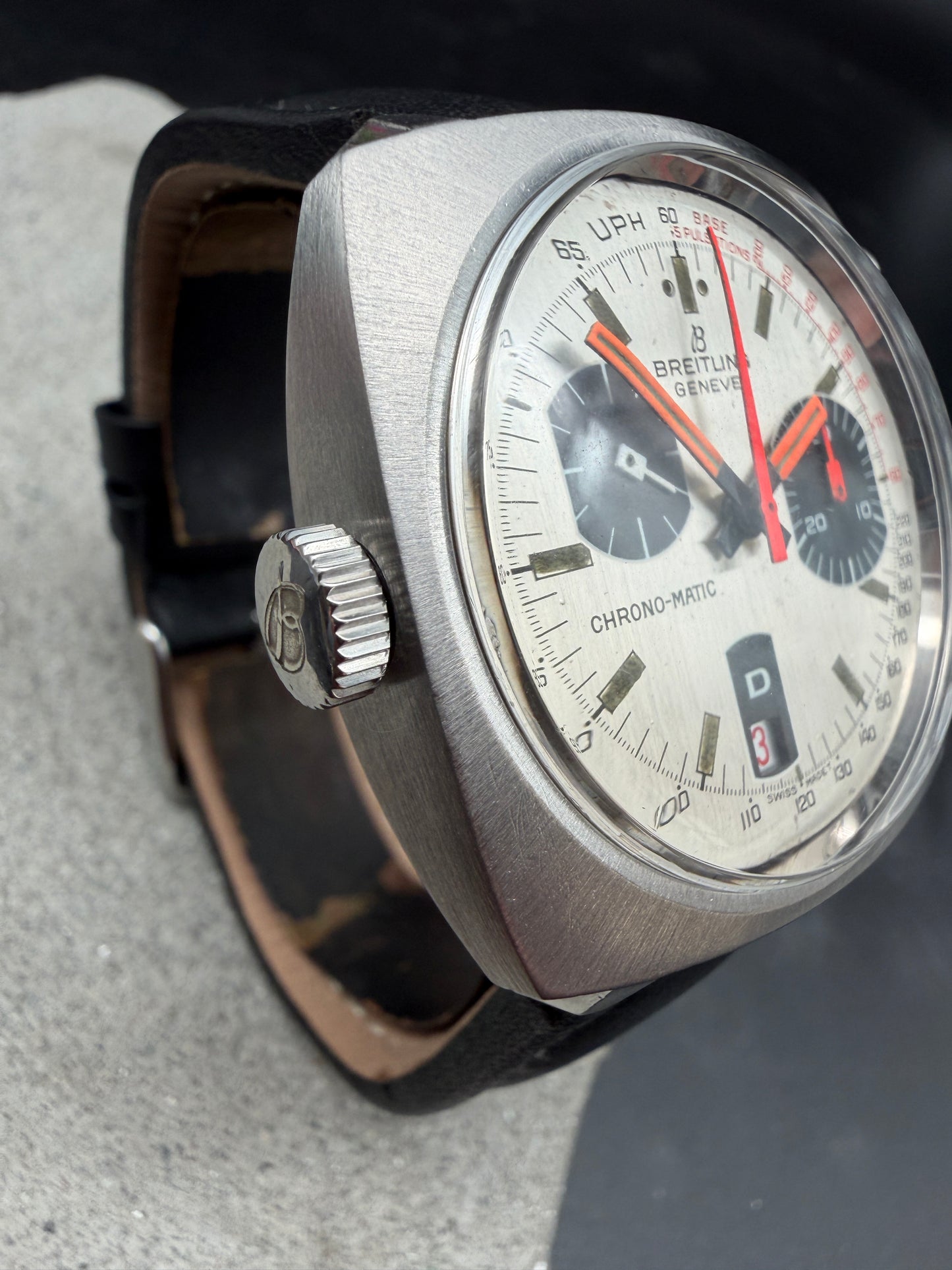 ORIGINAL BREITLING 2111 CHRONO-MATIC CHRONOGRAPH BUREN CAL. 15 AUTOMATIK LUXUS